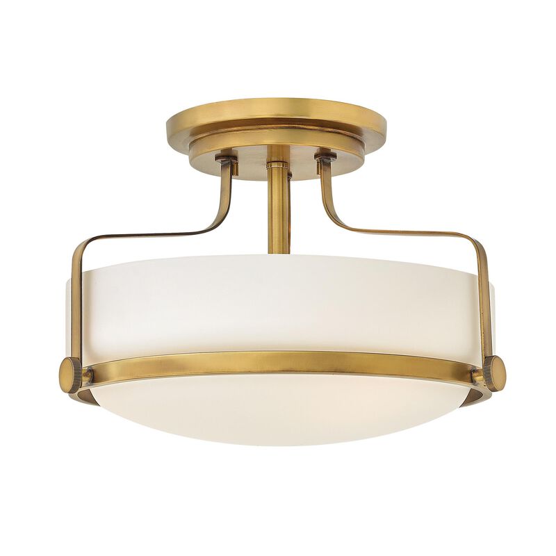 Harper 14 Inch 3 Light Semi Flush Mount by Hinkley