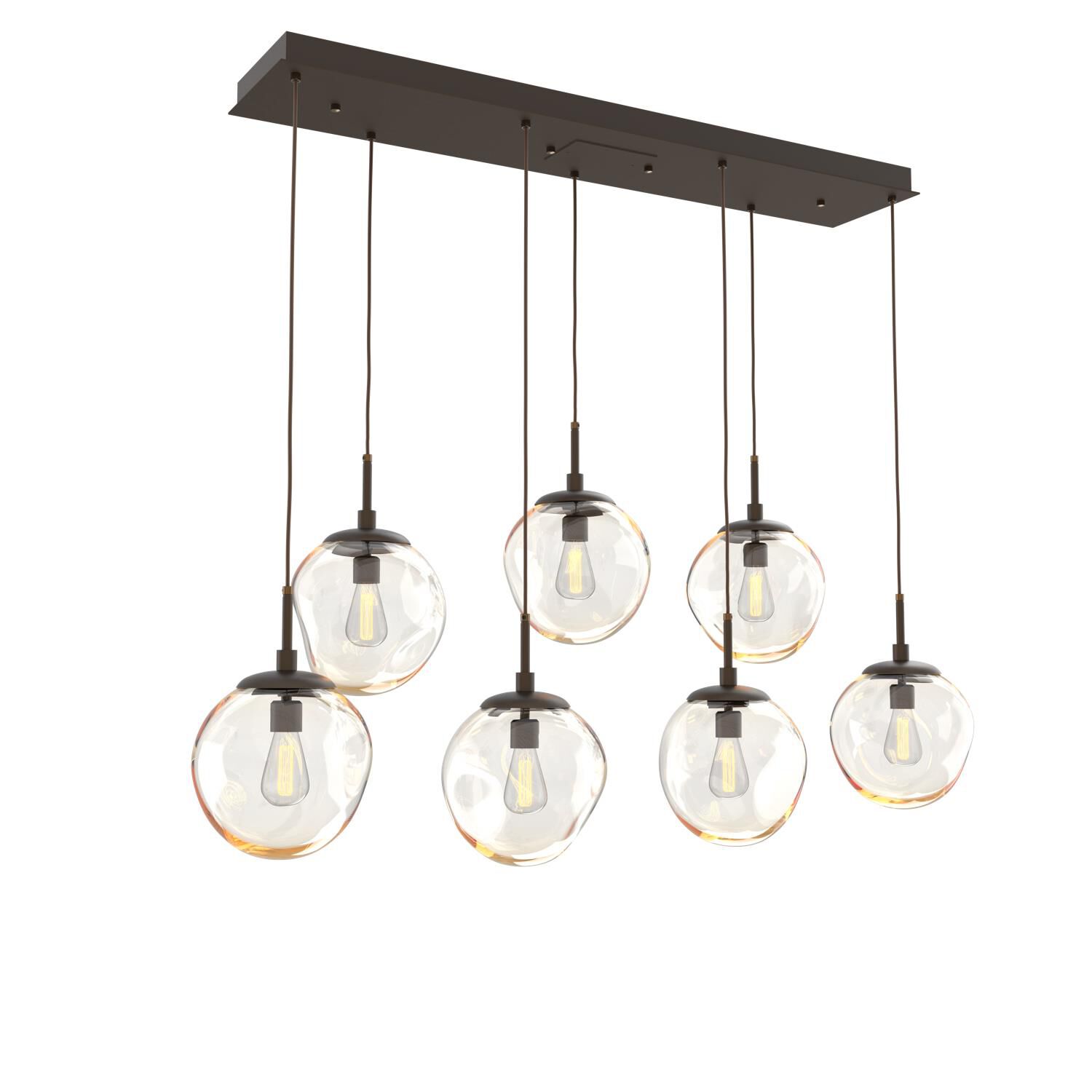 Levi Wilson Nebula 50 Inch 7 Light Linear Suspension Light by Hammerton Studio