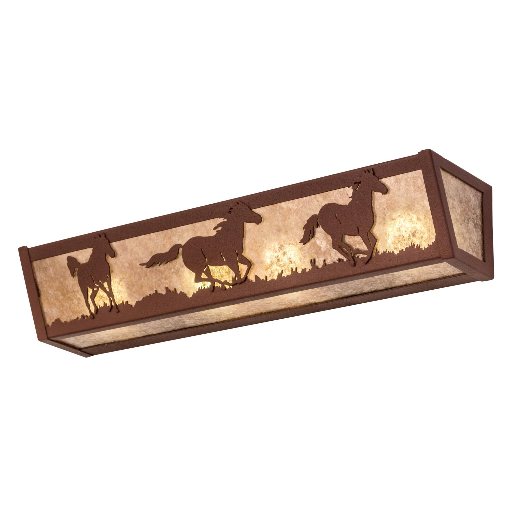 Running Horses 24 Inch 4 Light LED Bath Vanity Light by Meyda Lighting