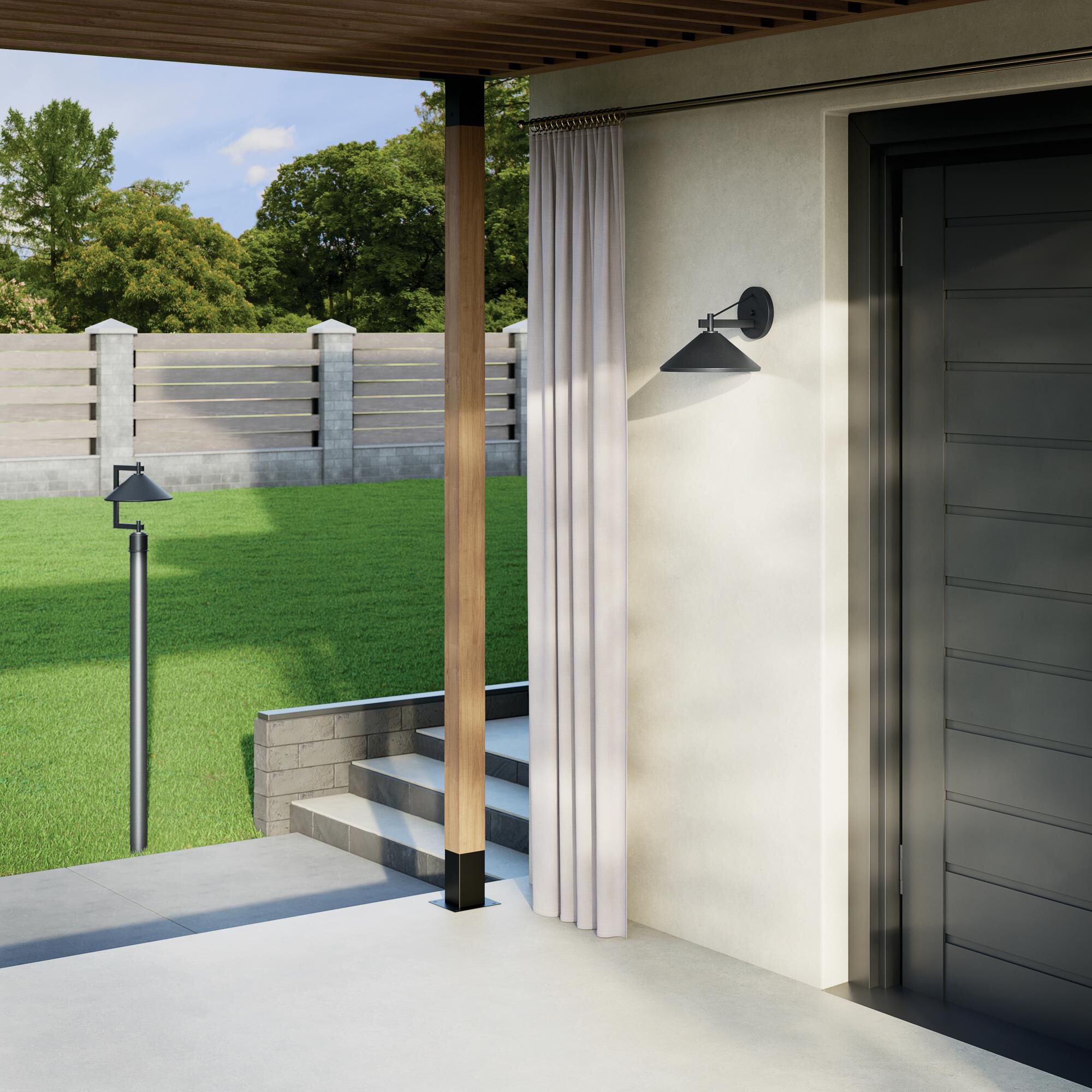 Ripley 10 Inch Outdoor Wall Light by Kichler Lighting