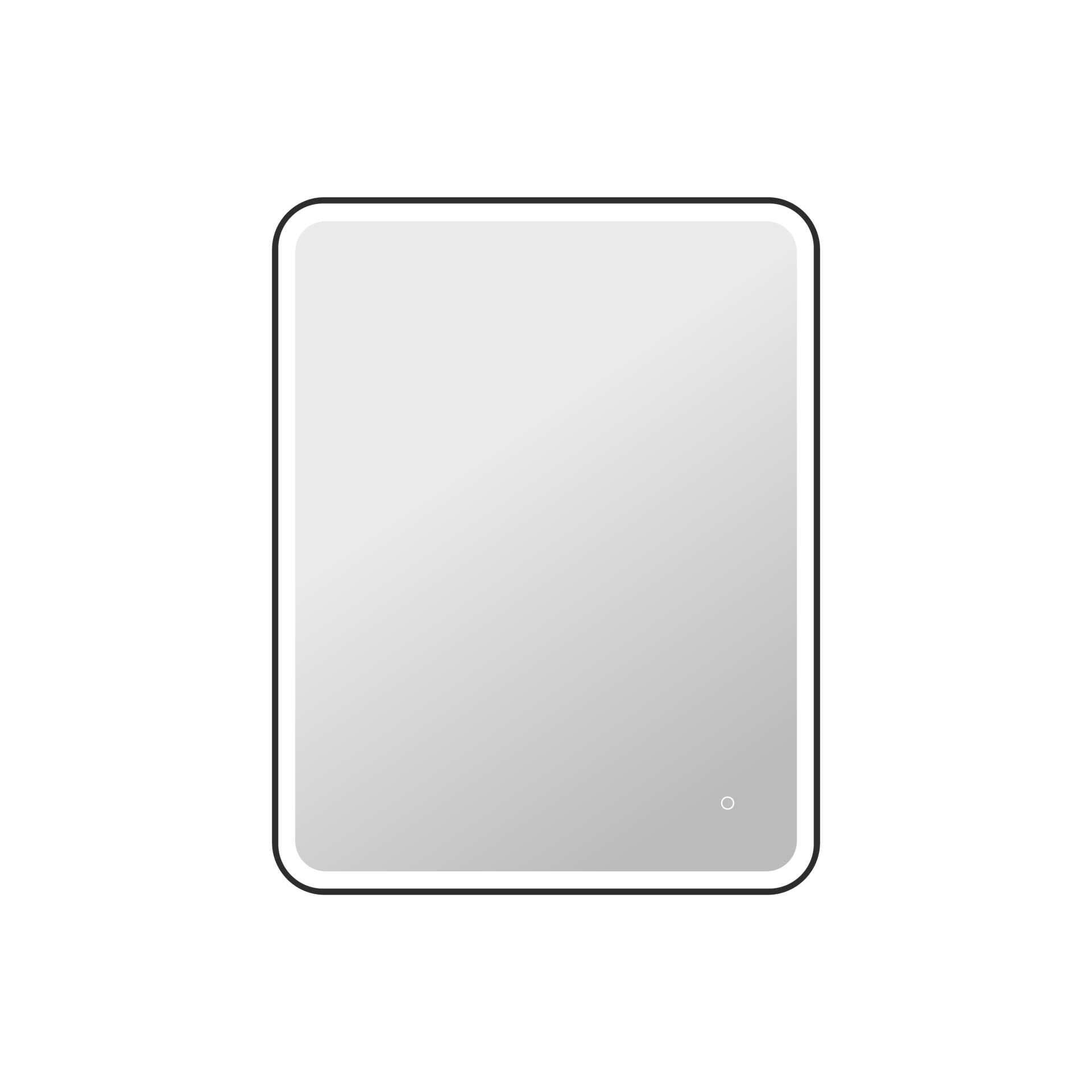 Harmoni 42 Inch Round LED Lighted Mirror by Elegant Decor