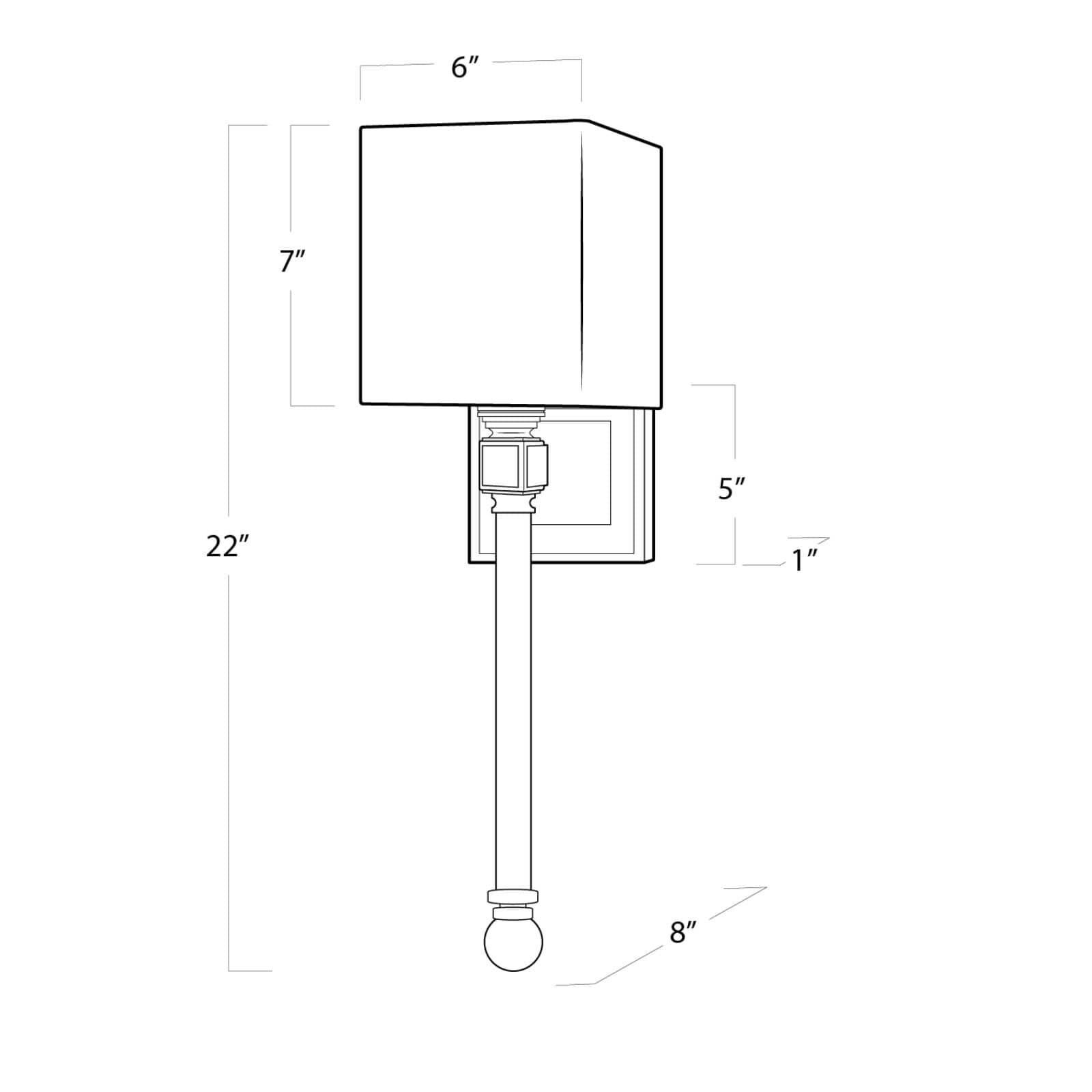 Crystal Tail 22 Inch Wall Sconce by Regina Andrew