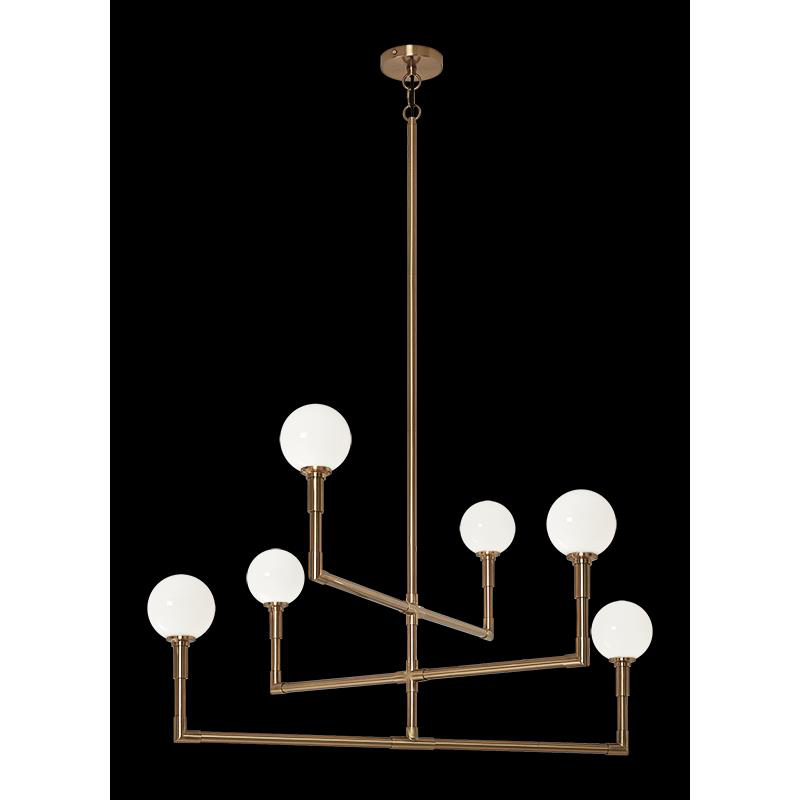 Candlestix 6 Light Chandelier by Matteo Lighting