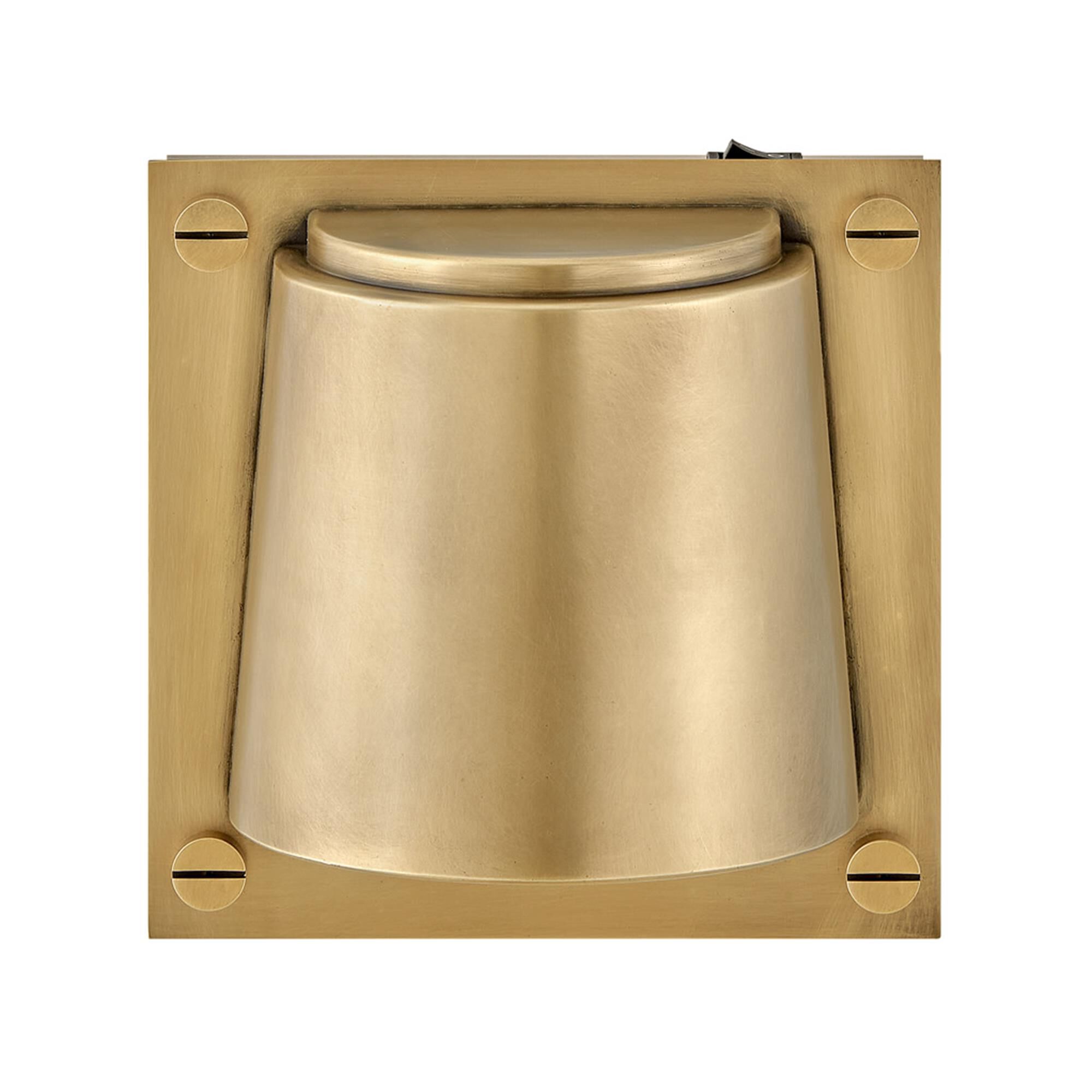 Shown in Heritage Brass finish and Etched glass
