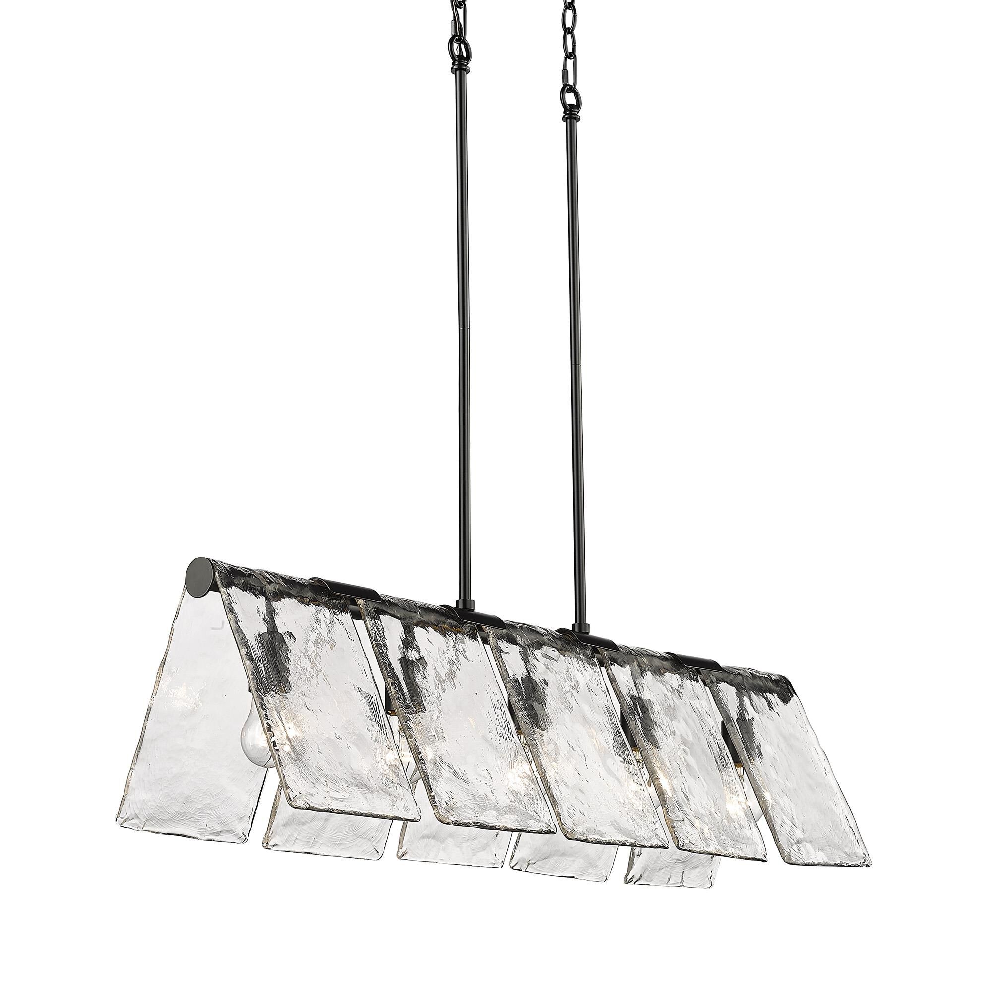 Shown in Matte Black finish and Hammered Water glass