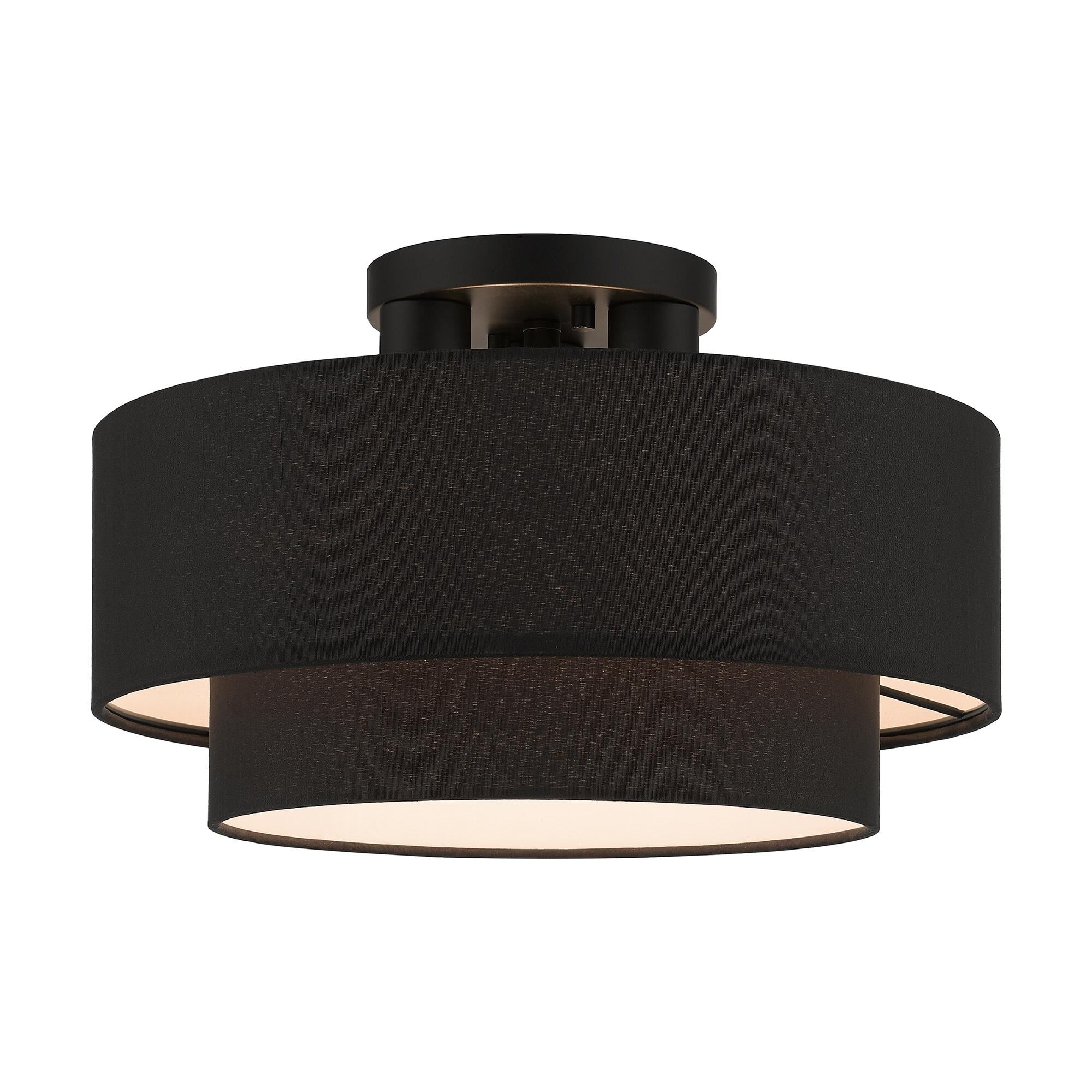 Bainbridge 15 Inch 3 Light Semi Flush Mount by Livex Lighting