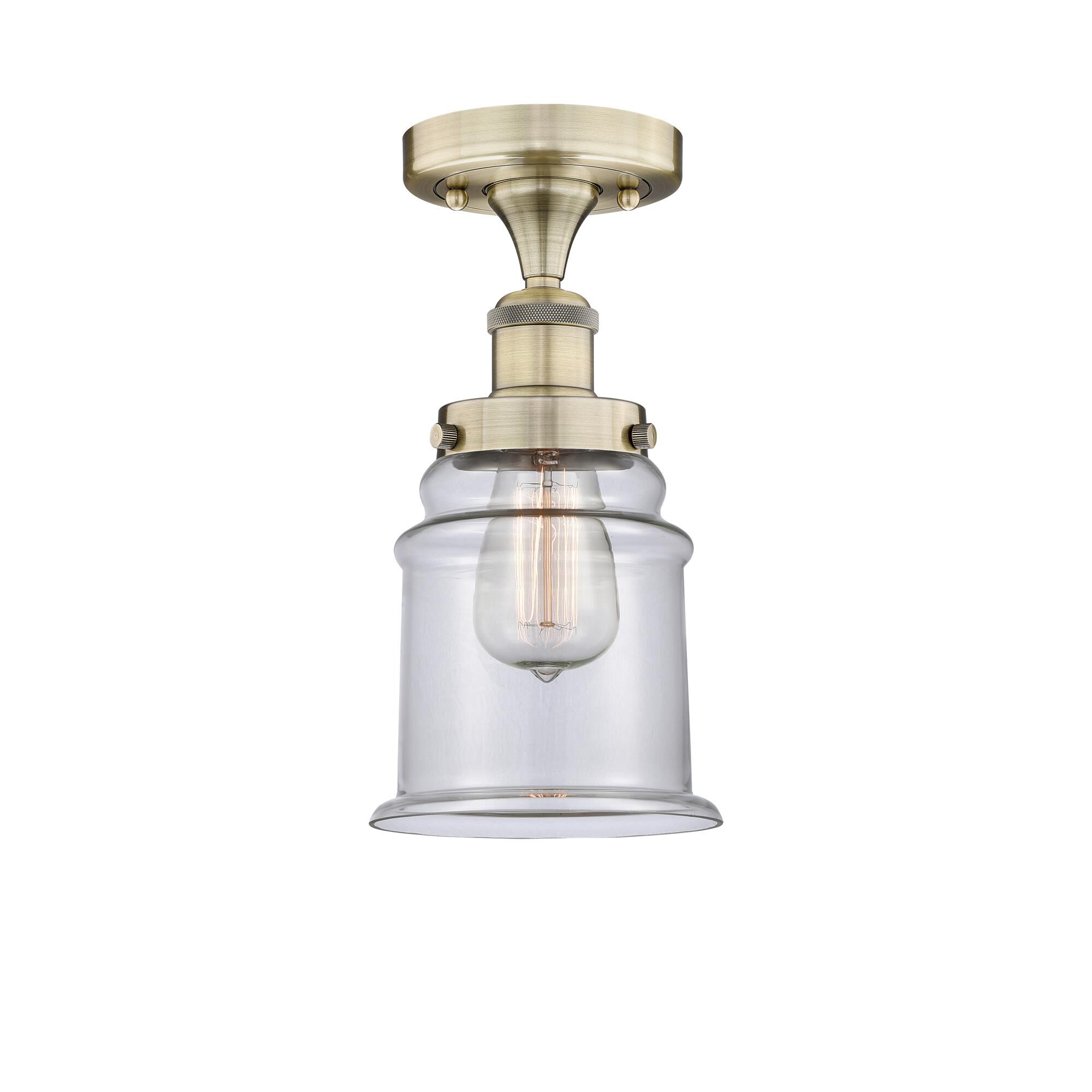 Bruno Marashlian Canton 6 Inch 1 Light Semi Flush Mount by Innovations Lighting