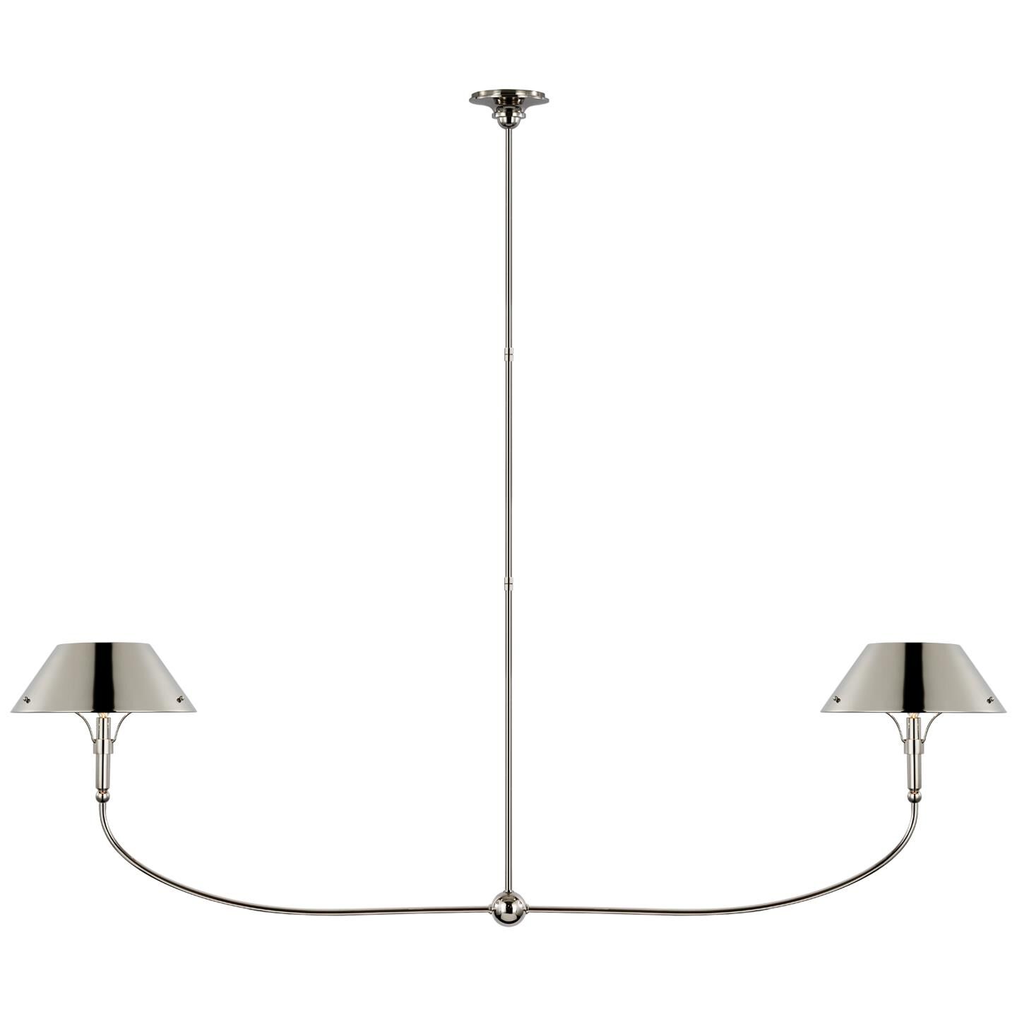 Thomas O'Brien Turlington 68 Inch 2 Light LED Linear Suspension Light by Visual Comfort Signature Collection