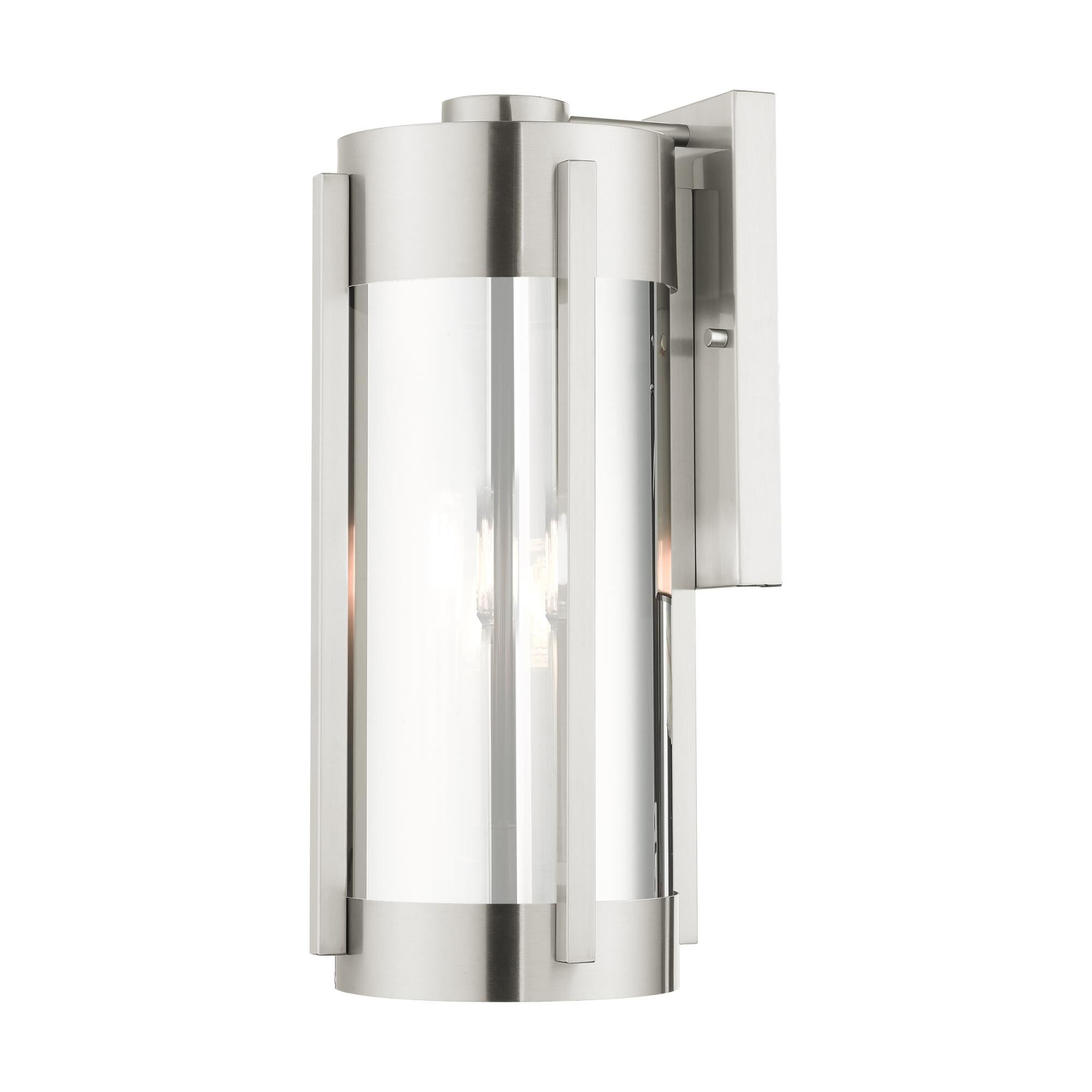 Shown in Brushed Nickel finish and Electrical Plated Smoke glass and Electrical Plated Smoke Glass shade