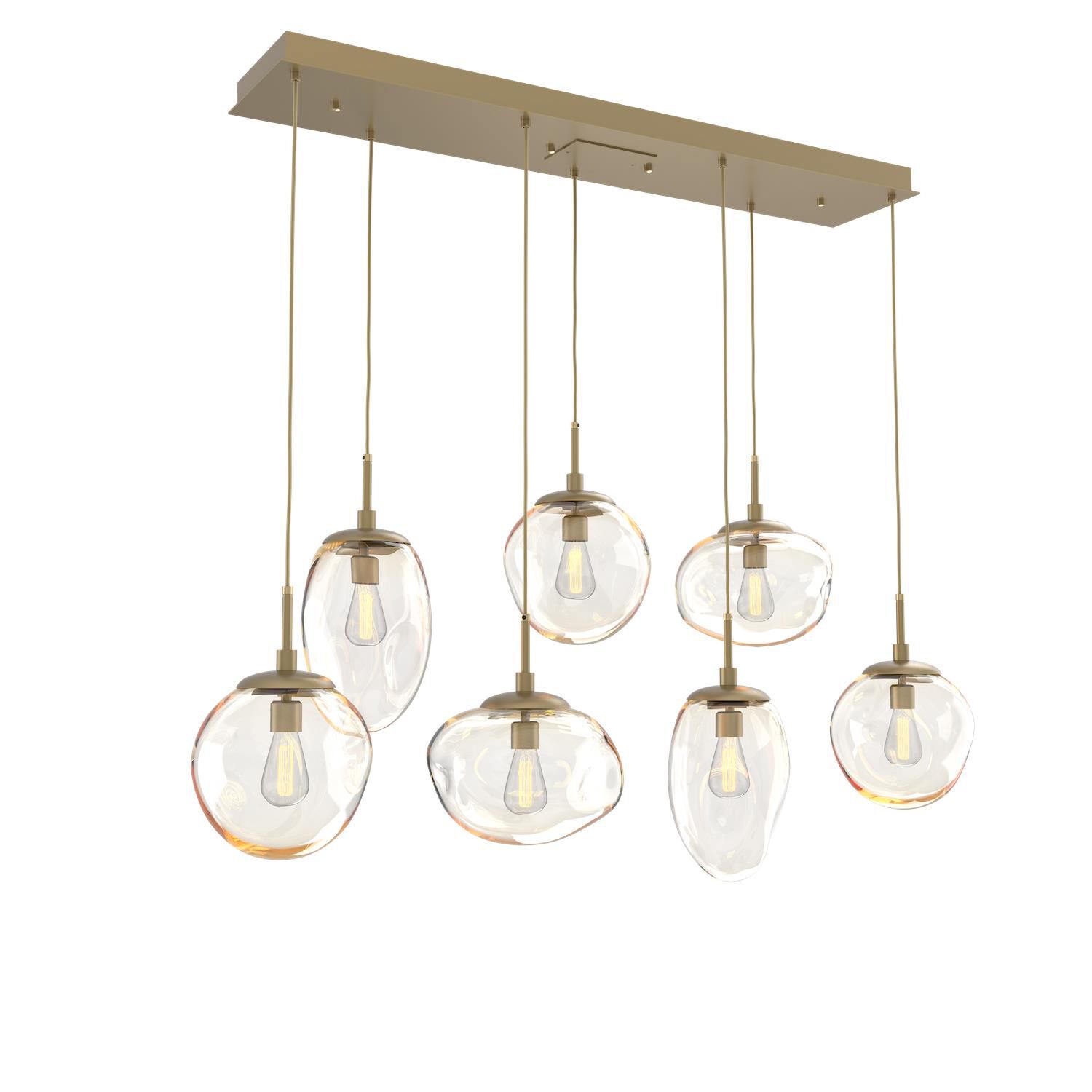 Levi Wilson Nebula 50 Inch 7 Light Linear Suspension Light by Hammerton Studio