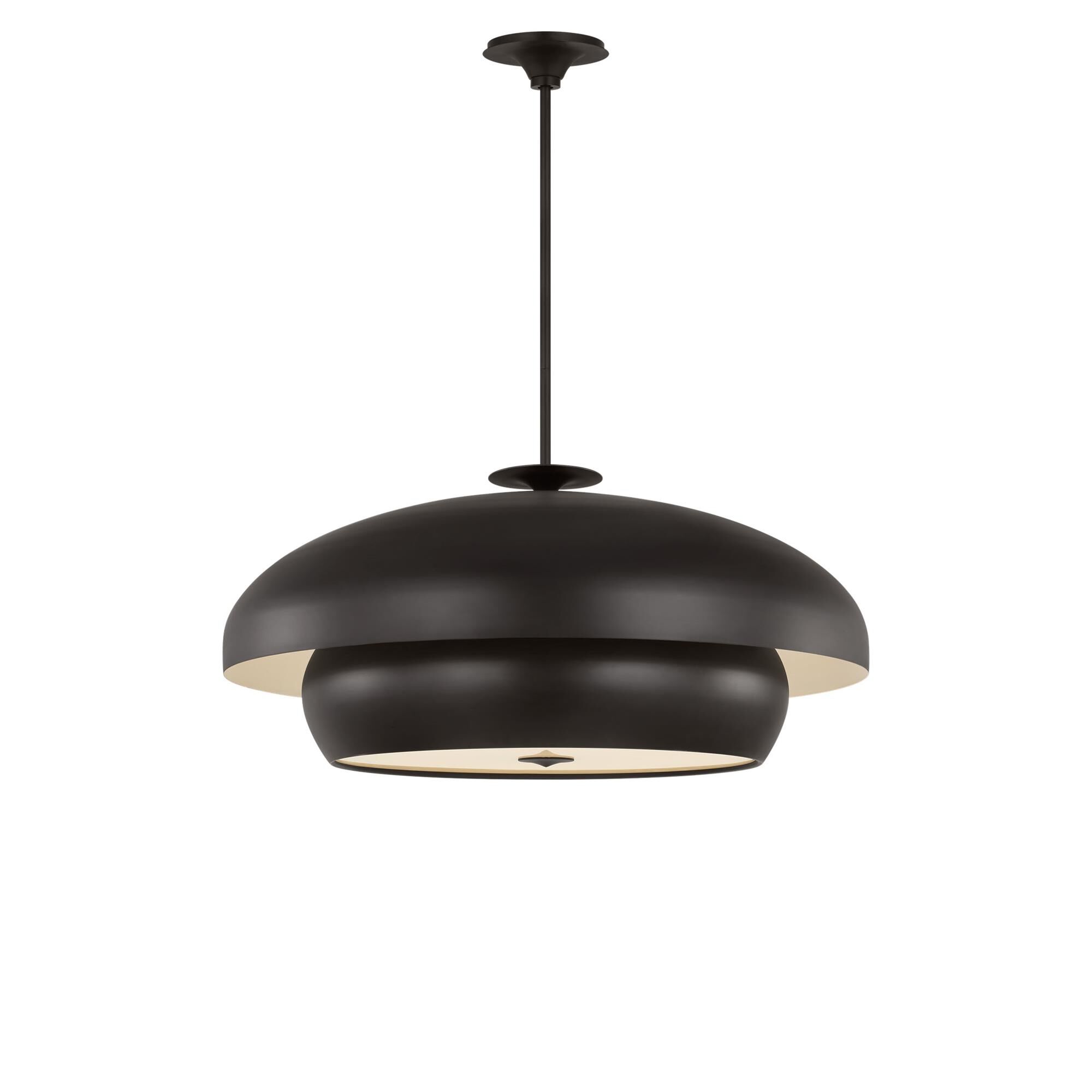 Shown in Aged Iron finish and Silk Print Inside, Clear Outside Tempered glass