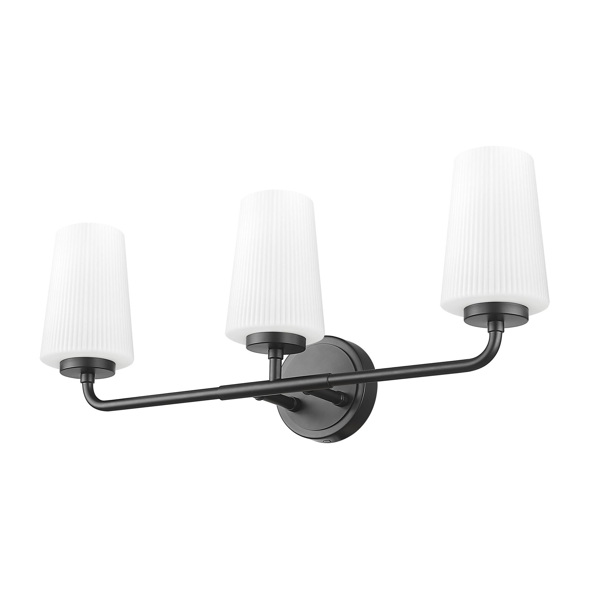 Shown in Matte Black finish and Matte Opal glass and Matte Opal shade