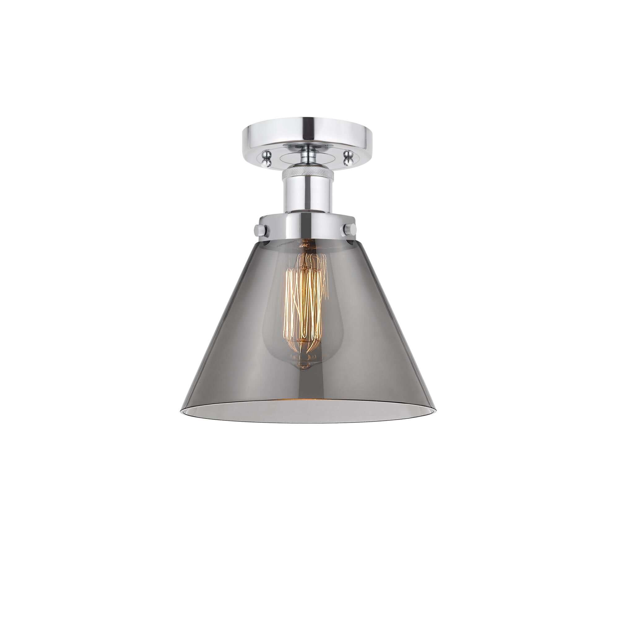 Shown in Polished Chrome, Plated Smoke finish and Plated Smoke glass and Plated Smoke Glass shade