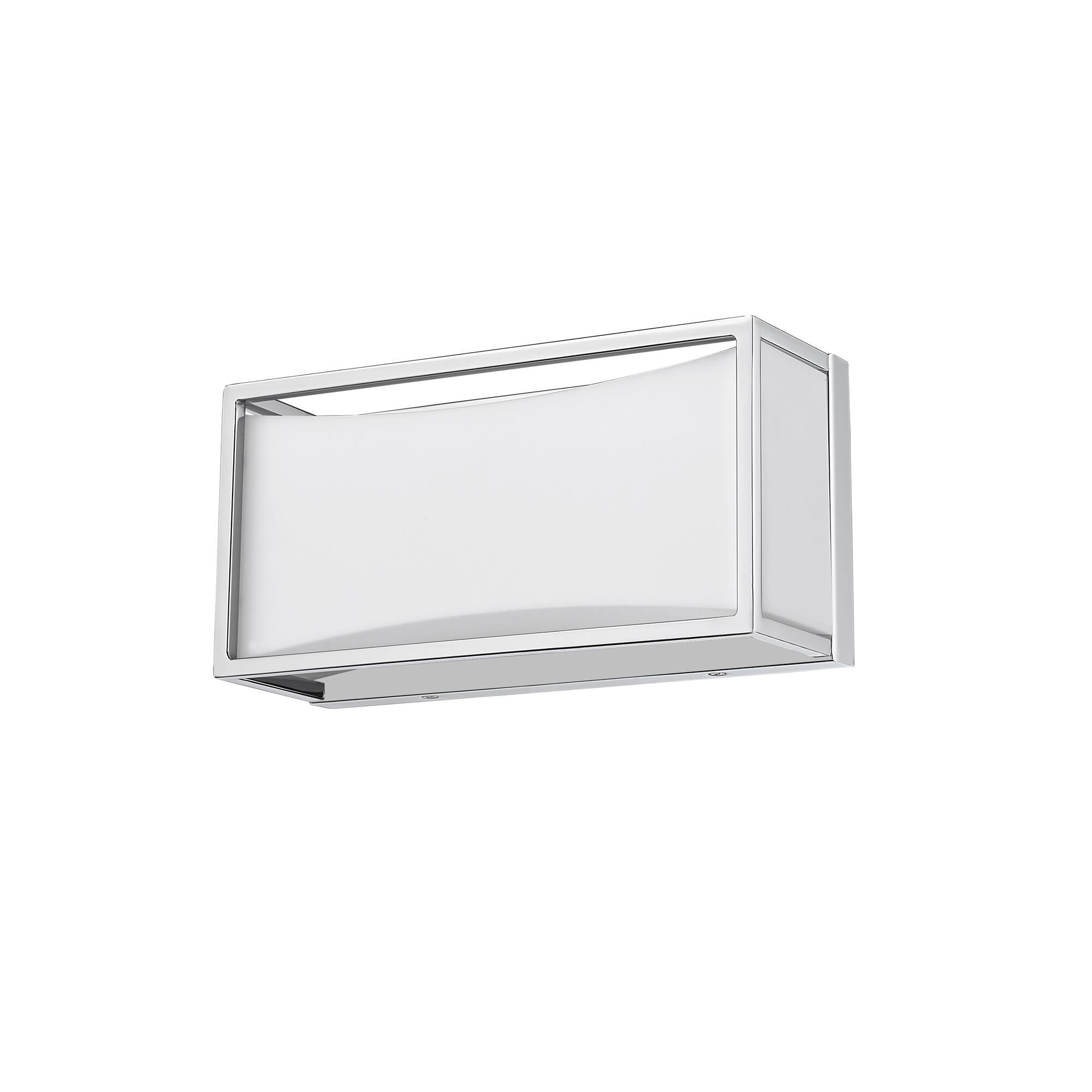 Shown in Chrome finish and Acrylic glass and Acrylic shade