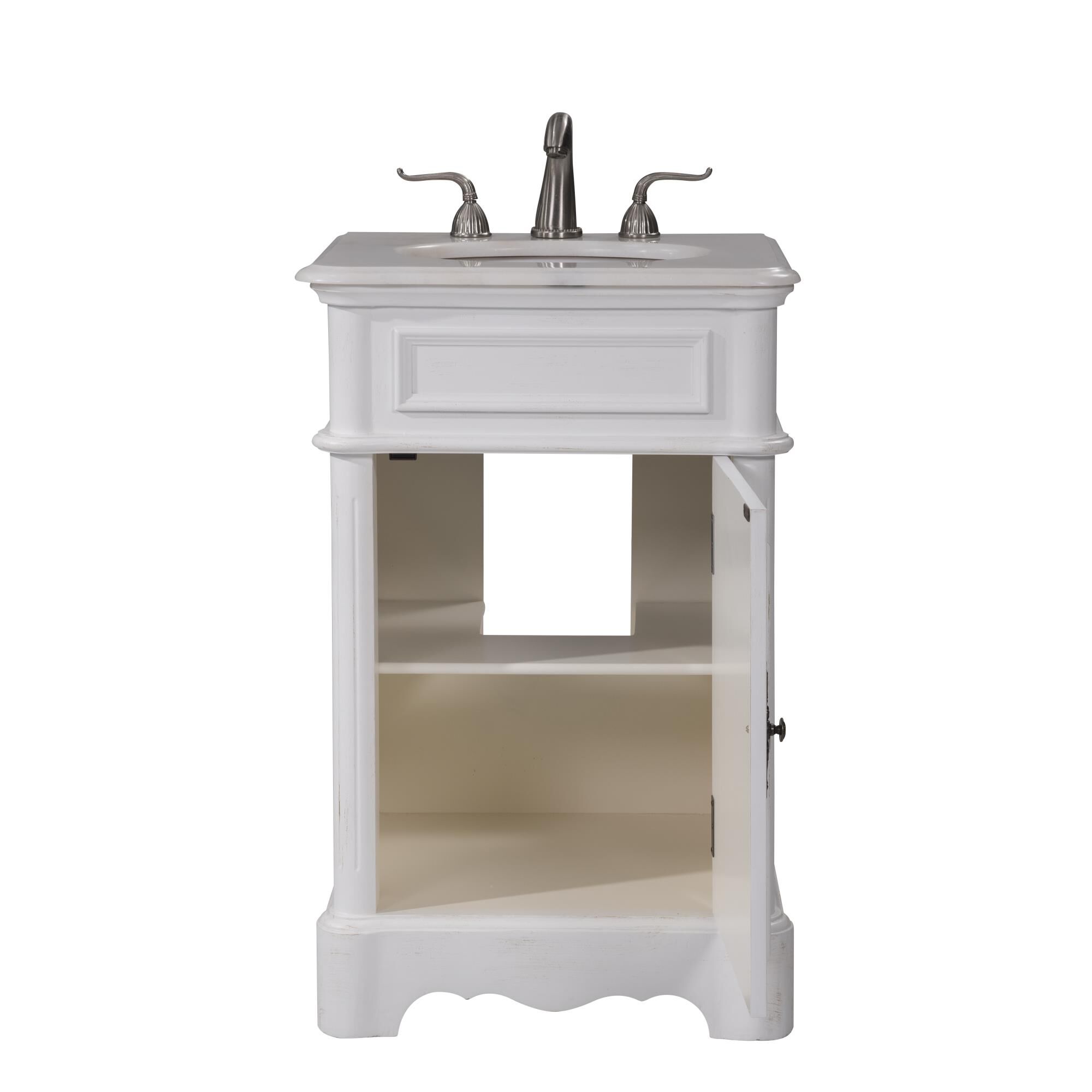 Shown in Antique White finish