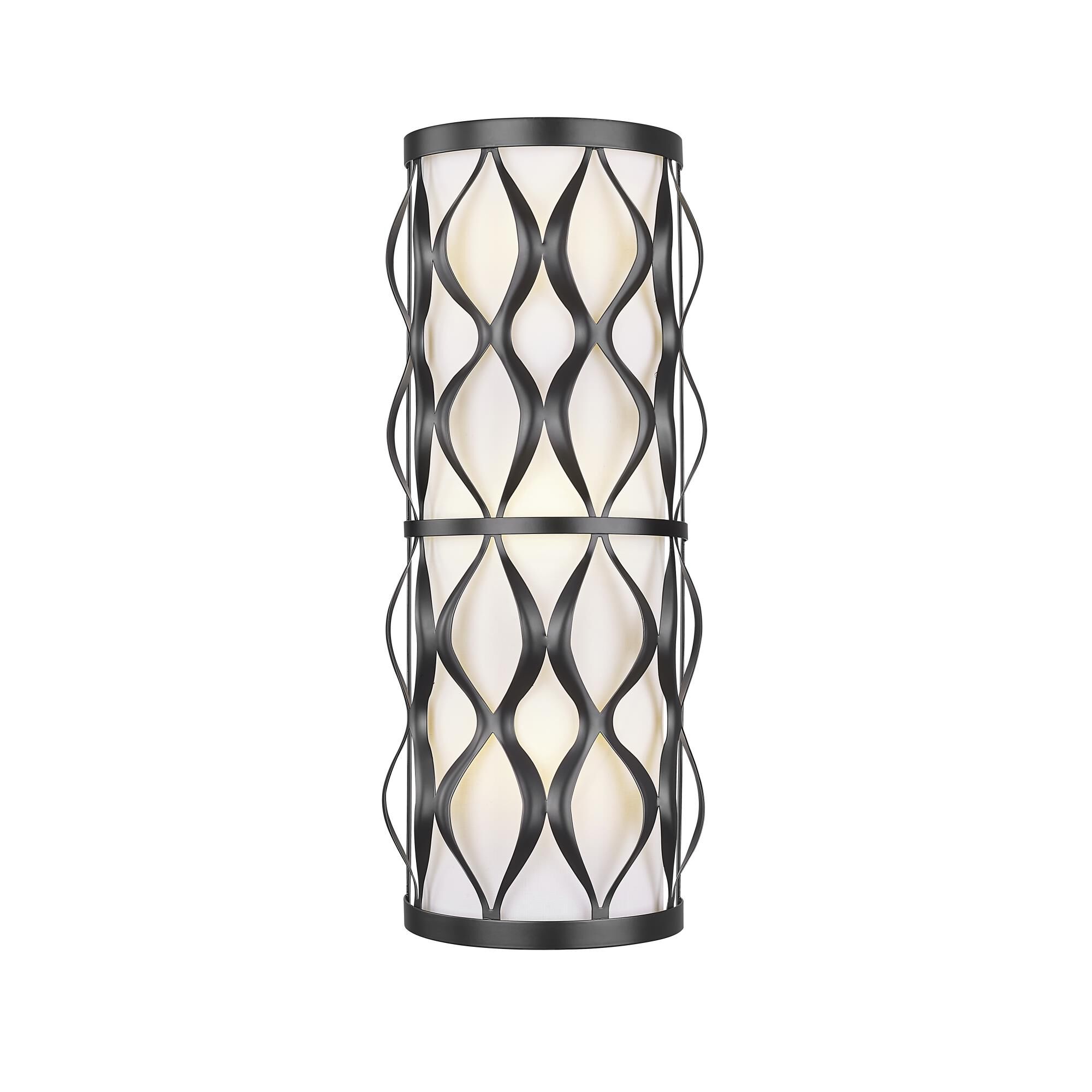 Shown in Matte Black finish and White glass and White shade