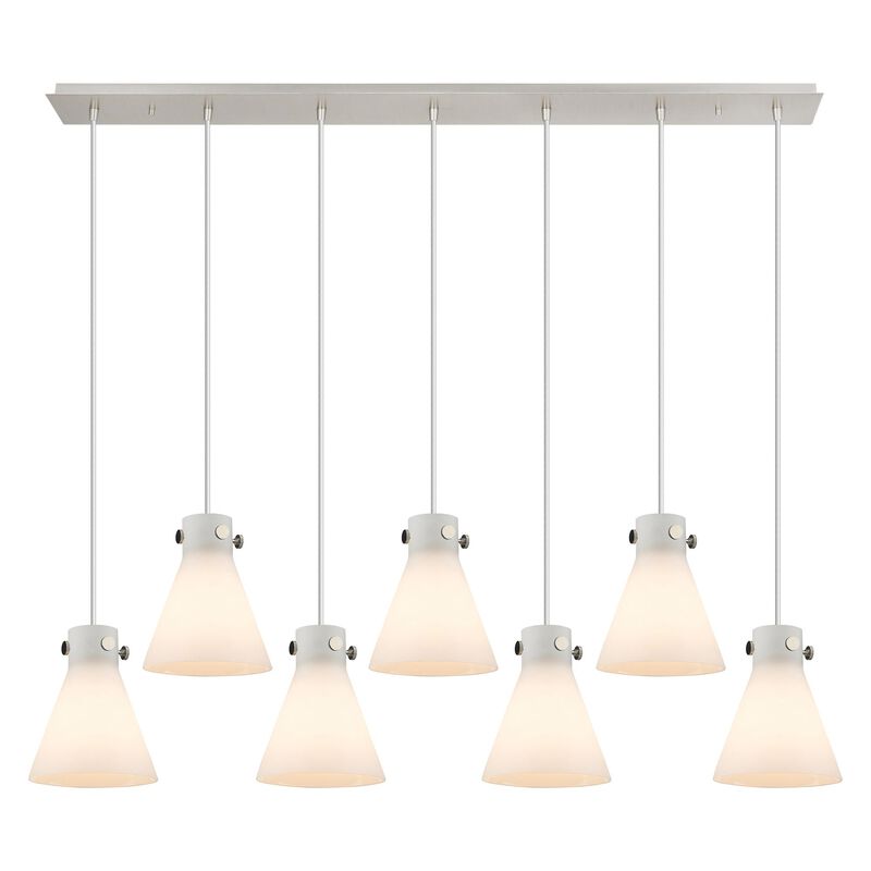 Bruno Marashlian Newton Cone 51 Inch 7 Light Linear Suspension Light by Innovations Lighting