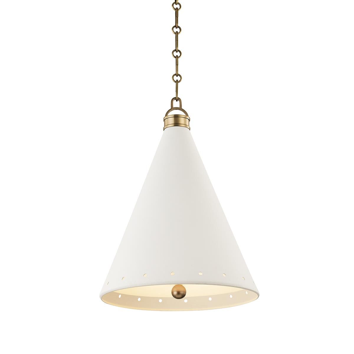 Mark D. Sikes Plaster No. 1 15 Inch Large Pendant by Hudson Valley Lighting
