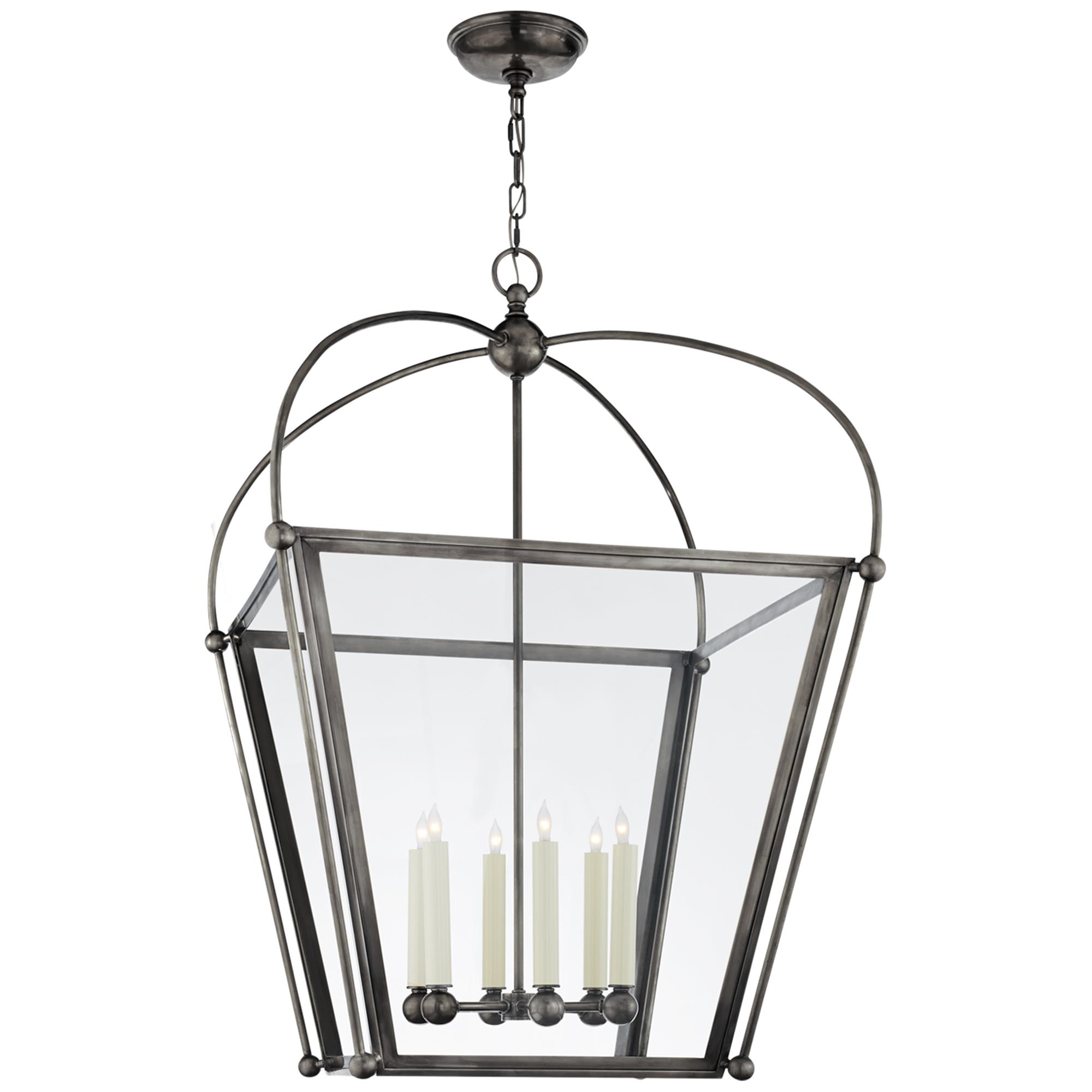 Shown in Bronze finish and Clear glass