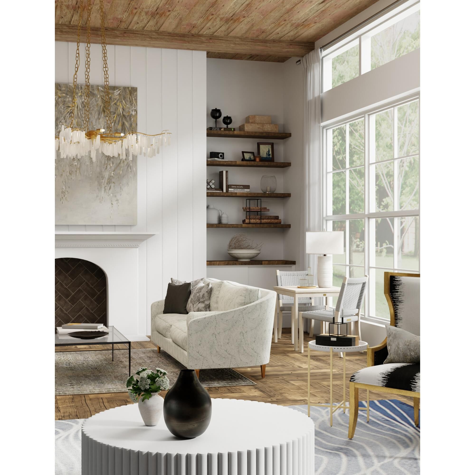 Forest Light The Aviva Stanoff 62 Inch 10 Light Chandelier by Currey and Company