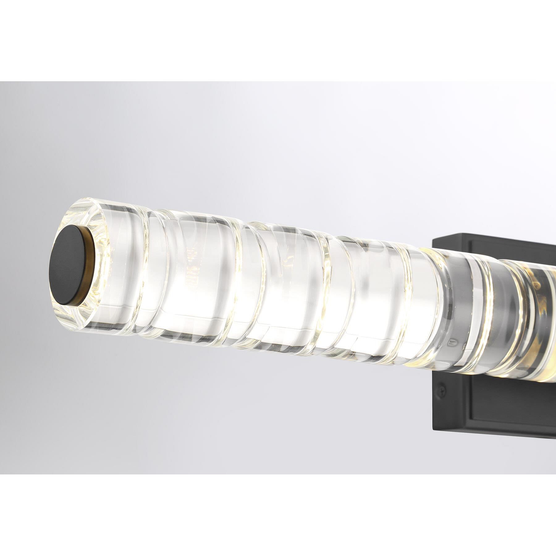 Shown in Black Lustre finish and K9 crystal and K9 Crystal glass