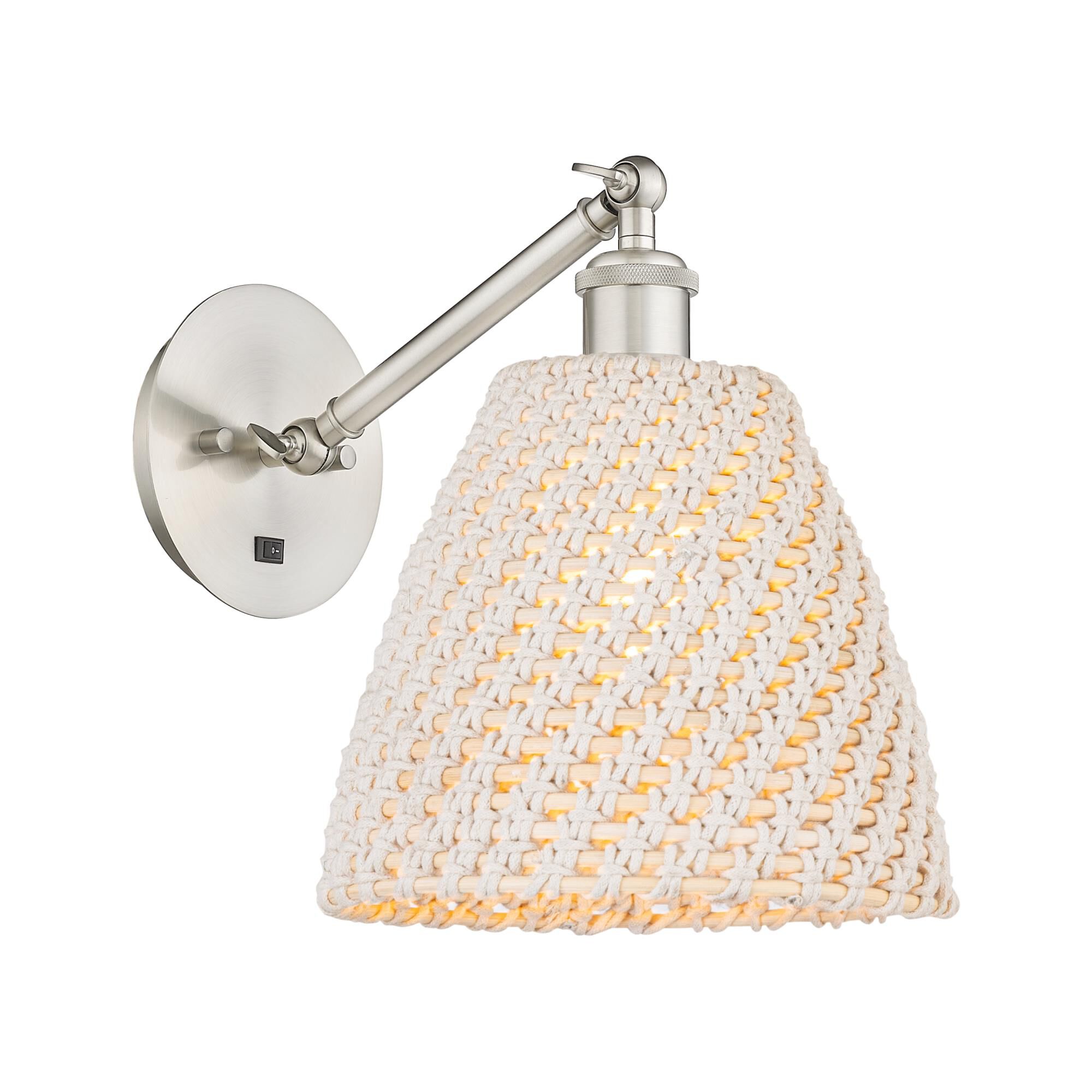 Bruno Marashlian Bristol Natural 9 Inch Wall Swing Lamp by Innovations Lighting