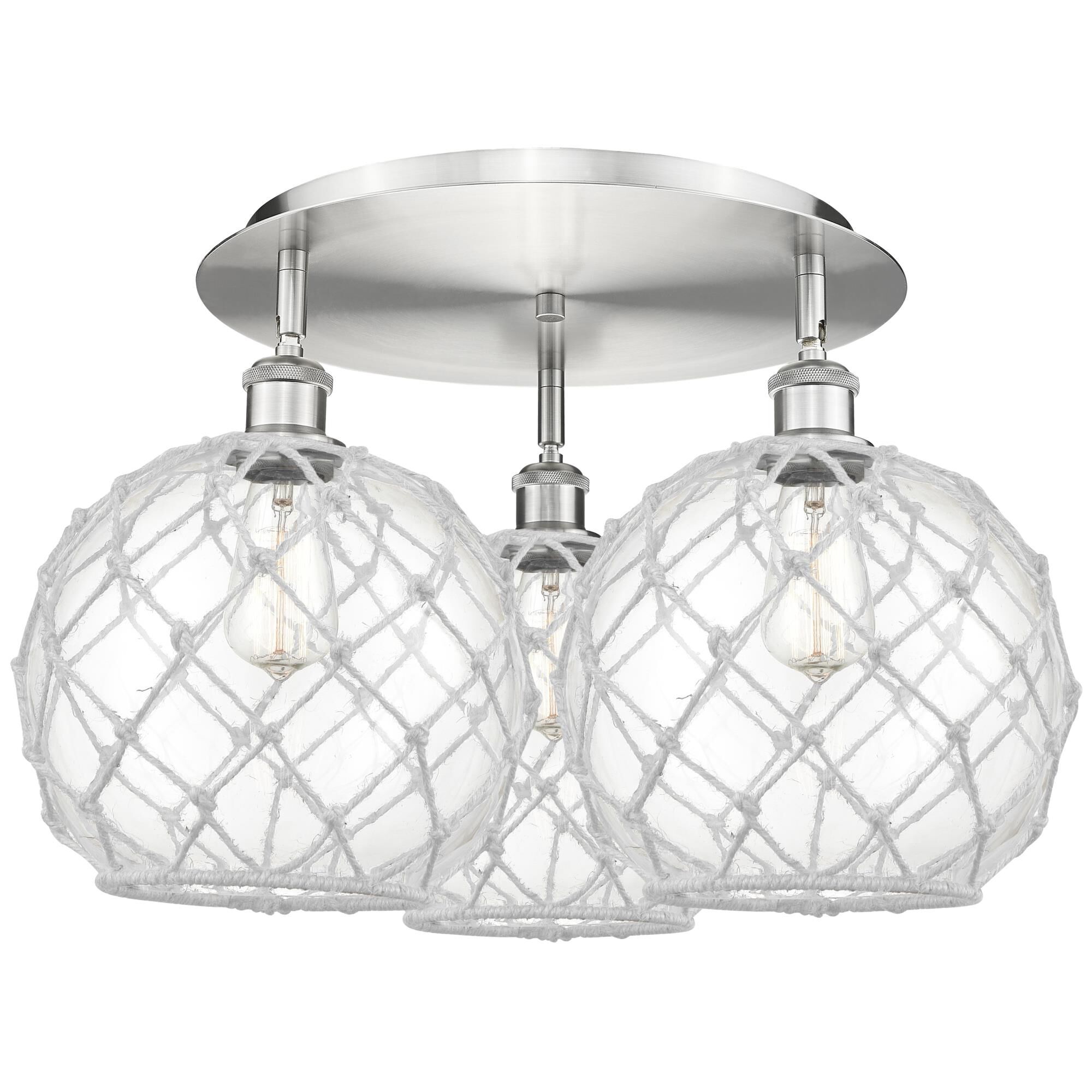 Bruno Marashlian Farmhouse Rope 22 Inch Flush Mount by Innovations Lighting