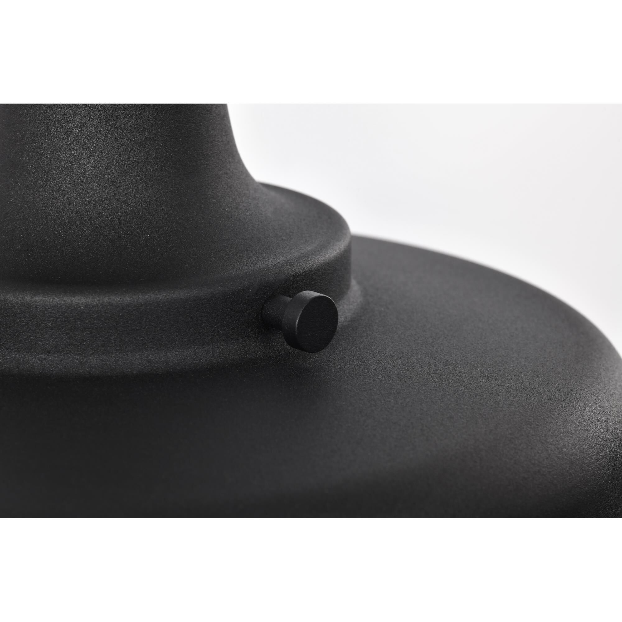 Shown in Black finish and Black shade