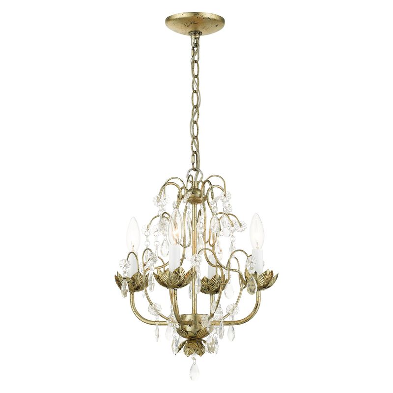 Acanthus 4 Light Mini Chandelier by Livex Lighting