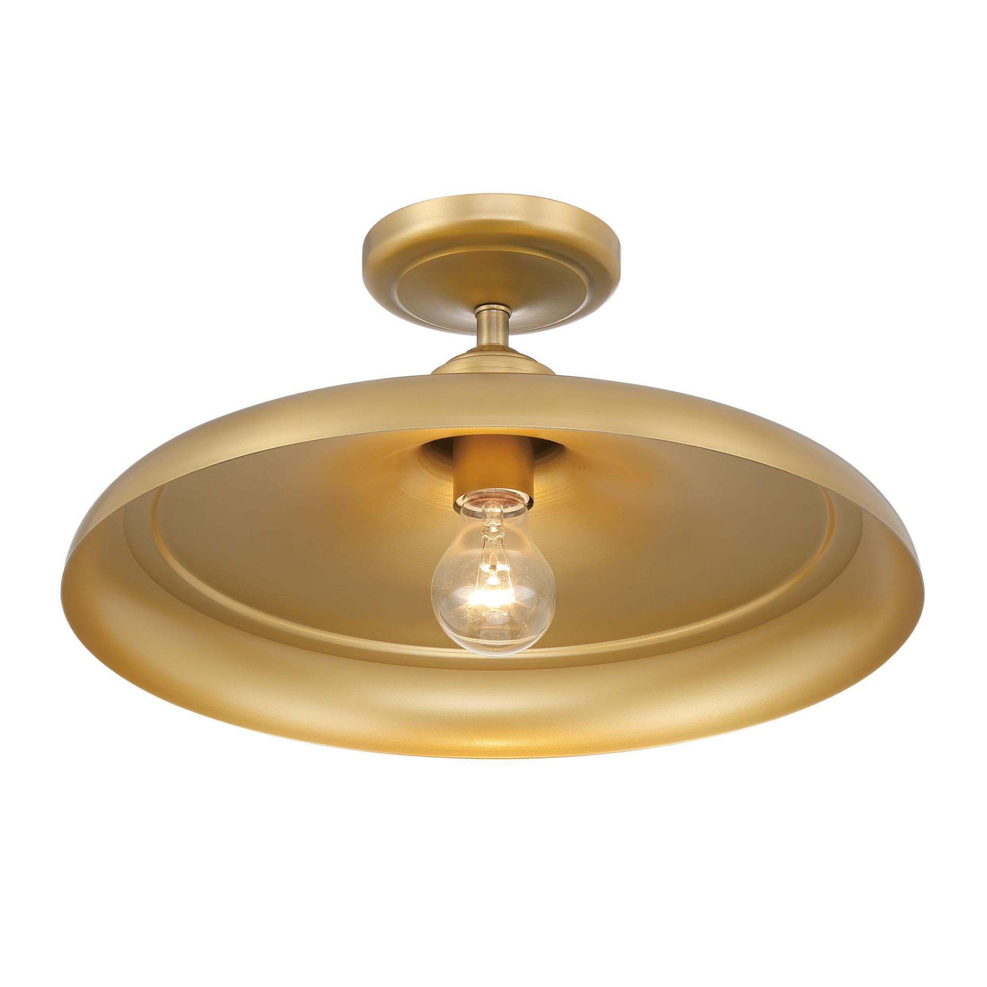Crowne 16 Inch Semi Flush Mount by Minka Lavery