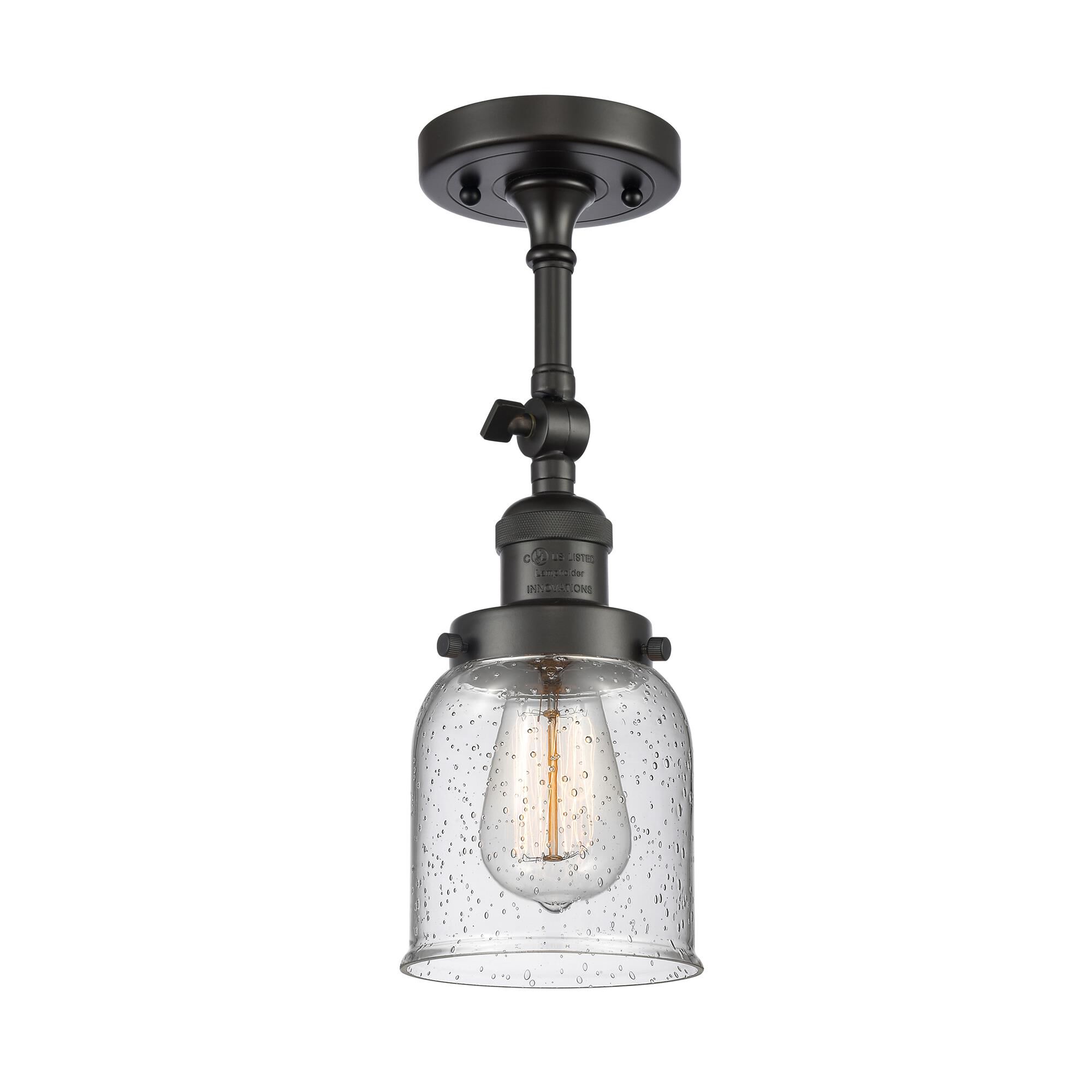 Bruno Marashlian Small Bell 5 Inch 1 Light Semi Flush Mount by Innovations Lighting