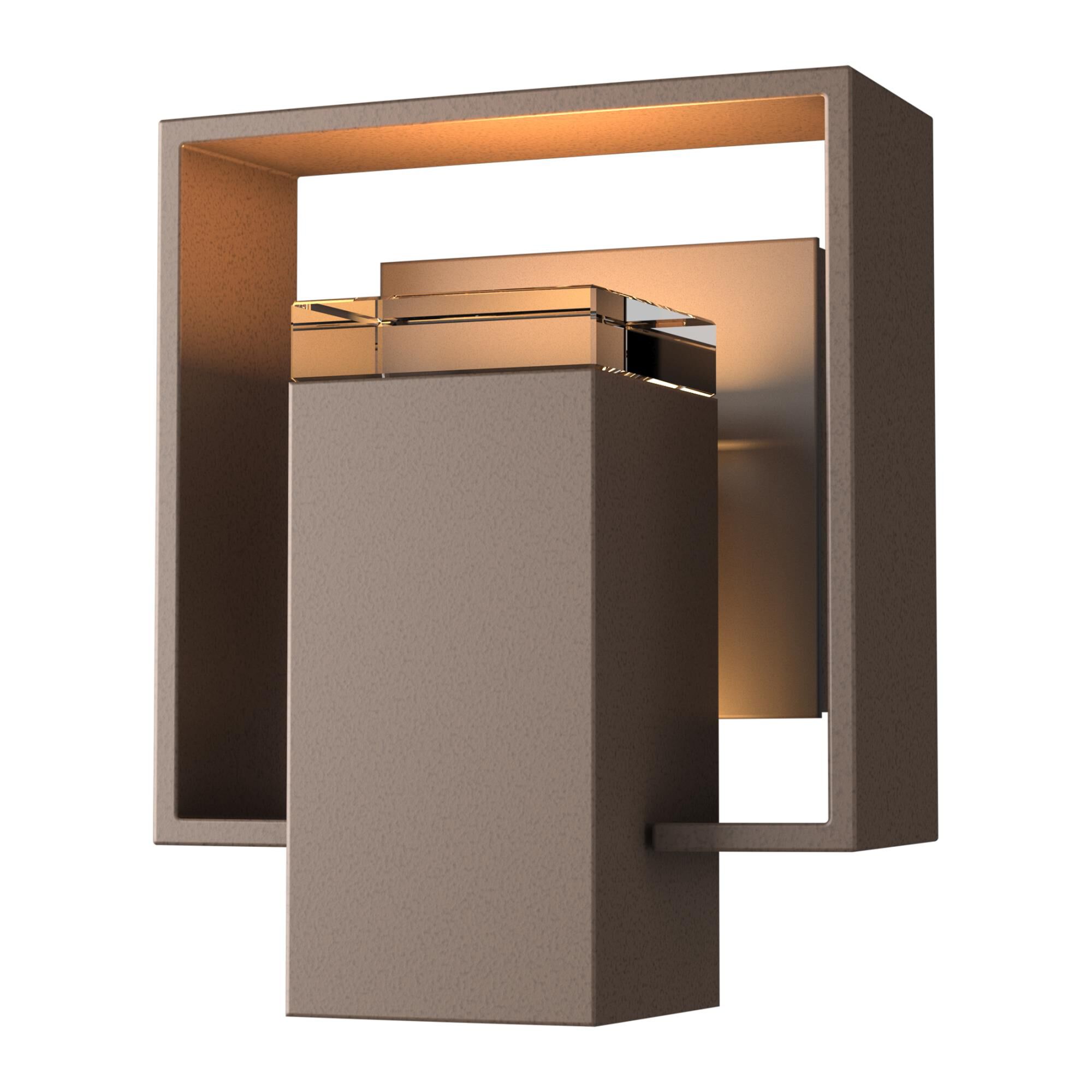 Hubbardton Forge Shadow Box 8 Inch Tall Outdoor Wall Light