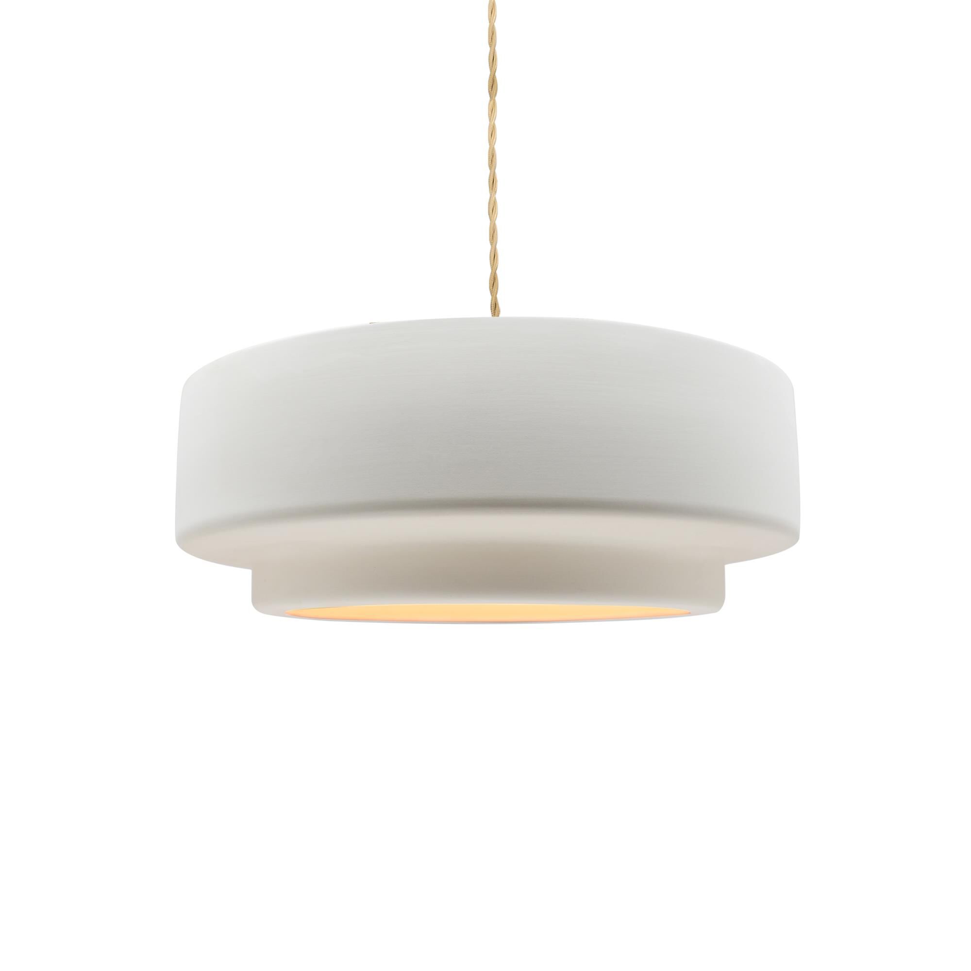 Shown in Matte Black finish and Bisque shade