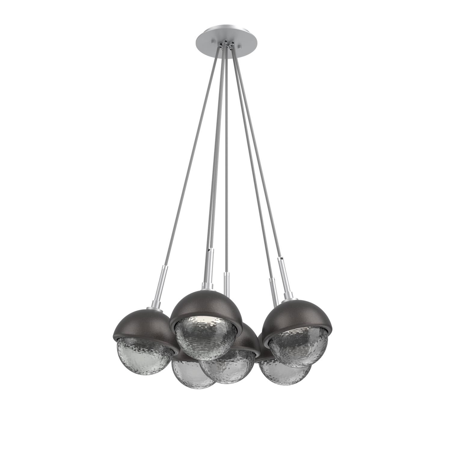 Levi Wilson Cabochon 19 Inch Multi Pendant Light by Hammerton Studio