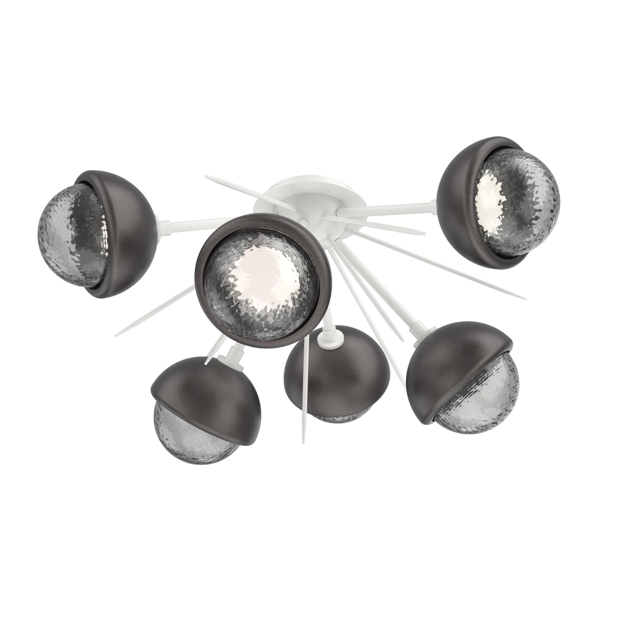 Levi Wilson Cabochon 28 Inch Semi Flush Mount by Hammerton Studio