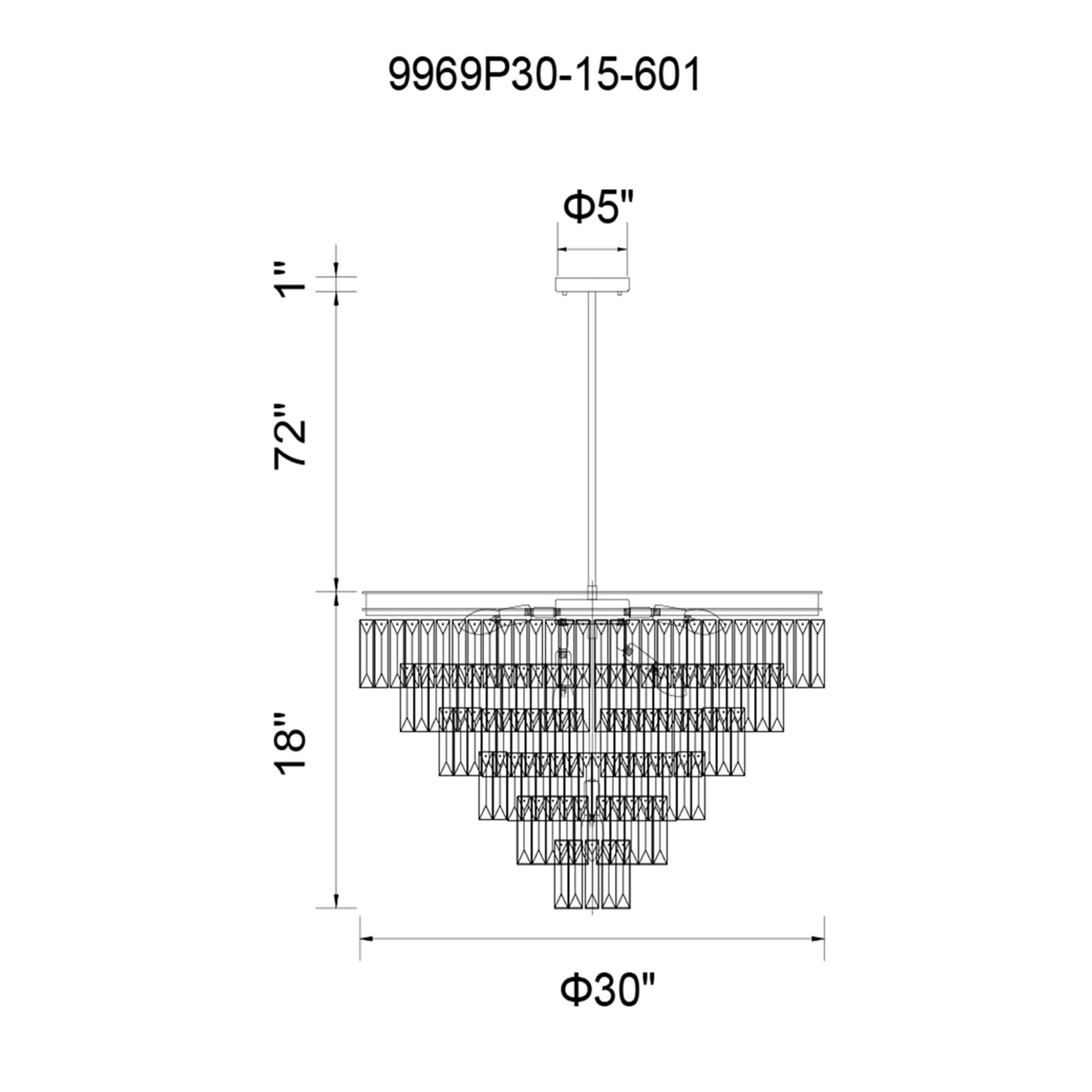 Shown in Chrome finish and K9 Clear crystal