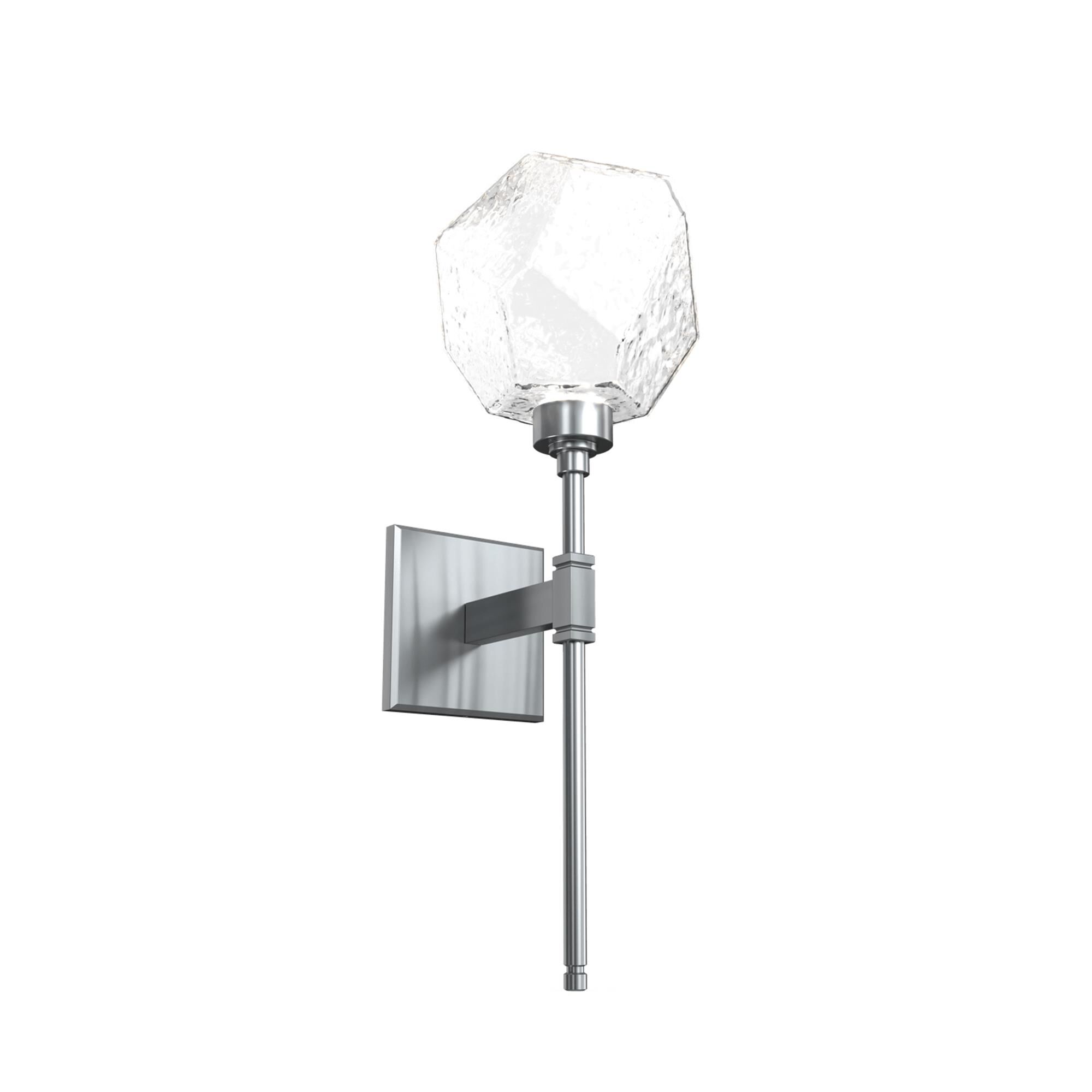 Shown in Classic Silver finish and Clear glass