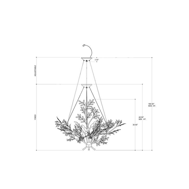 Huckleberry Large Chandelier by Currey & Company