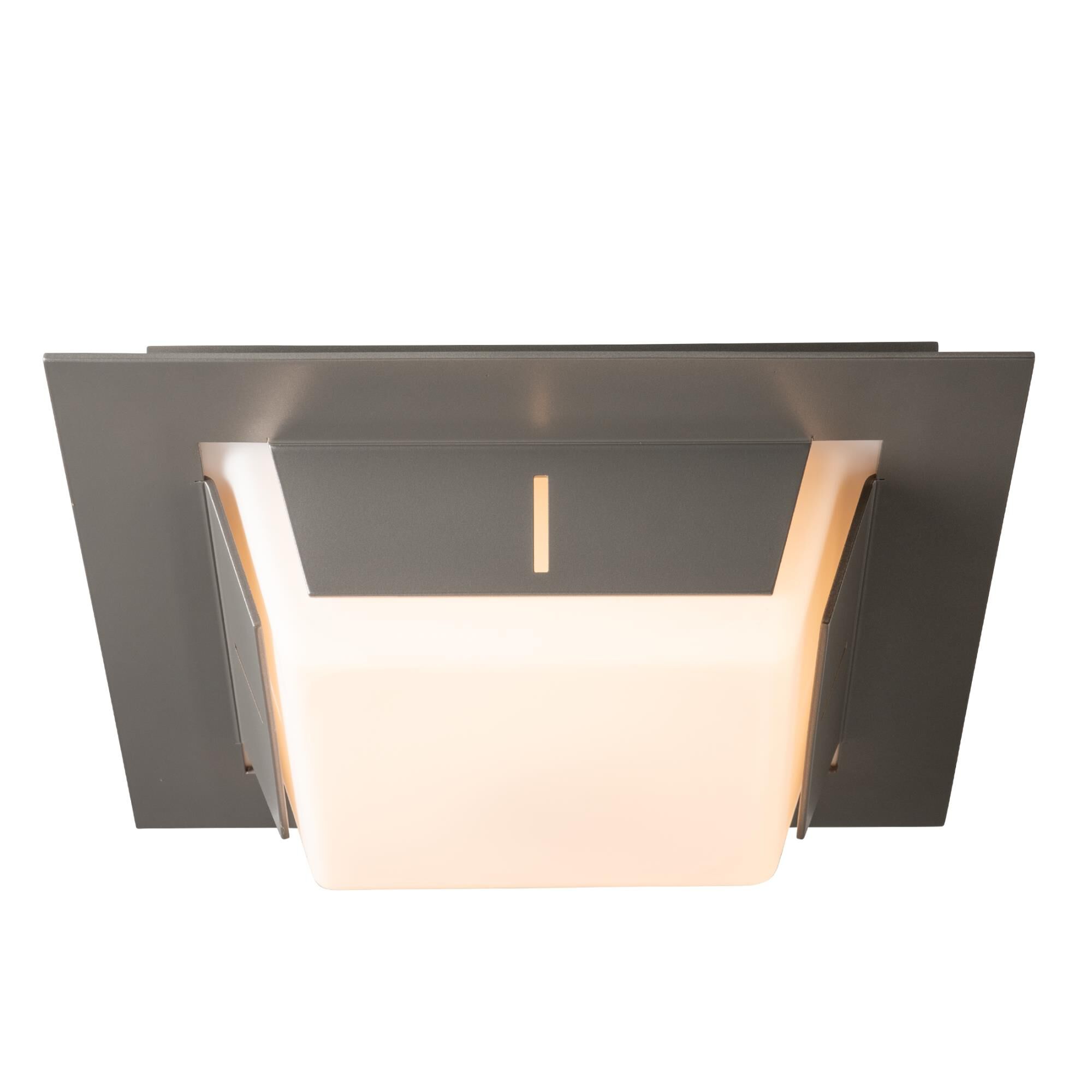 Shown in Coastal Burnished Steel finish and Opal shade