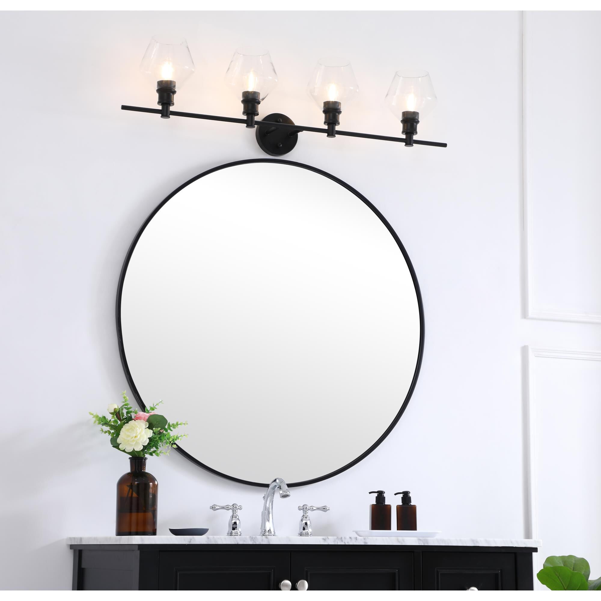 Shown in Black finish