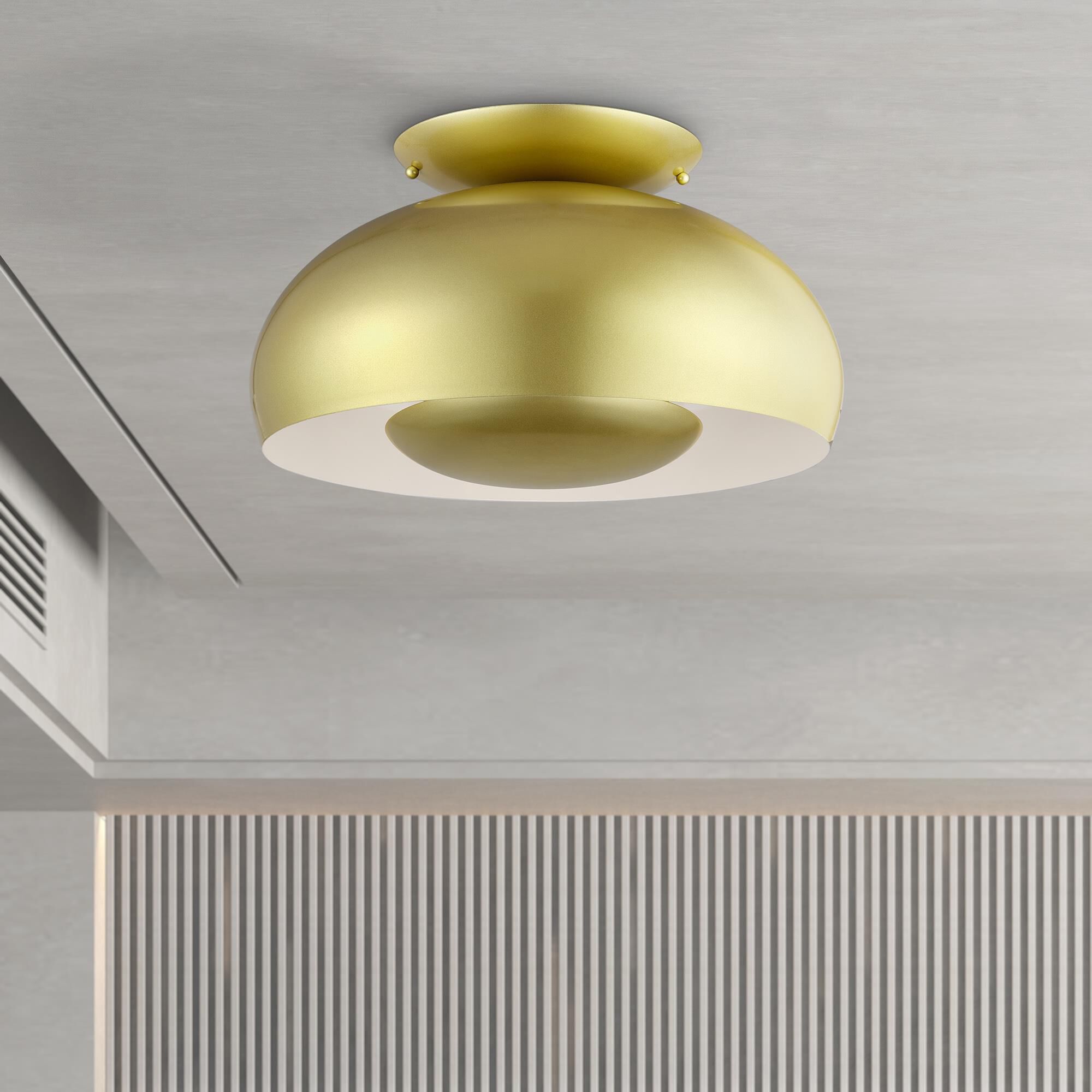 Domma 17 Inch Semi Flush Mount by Livex Lighting