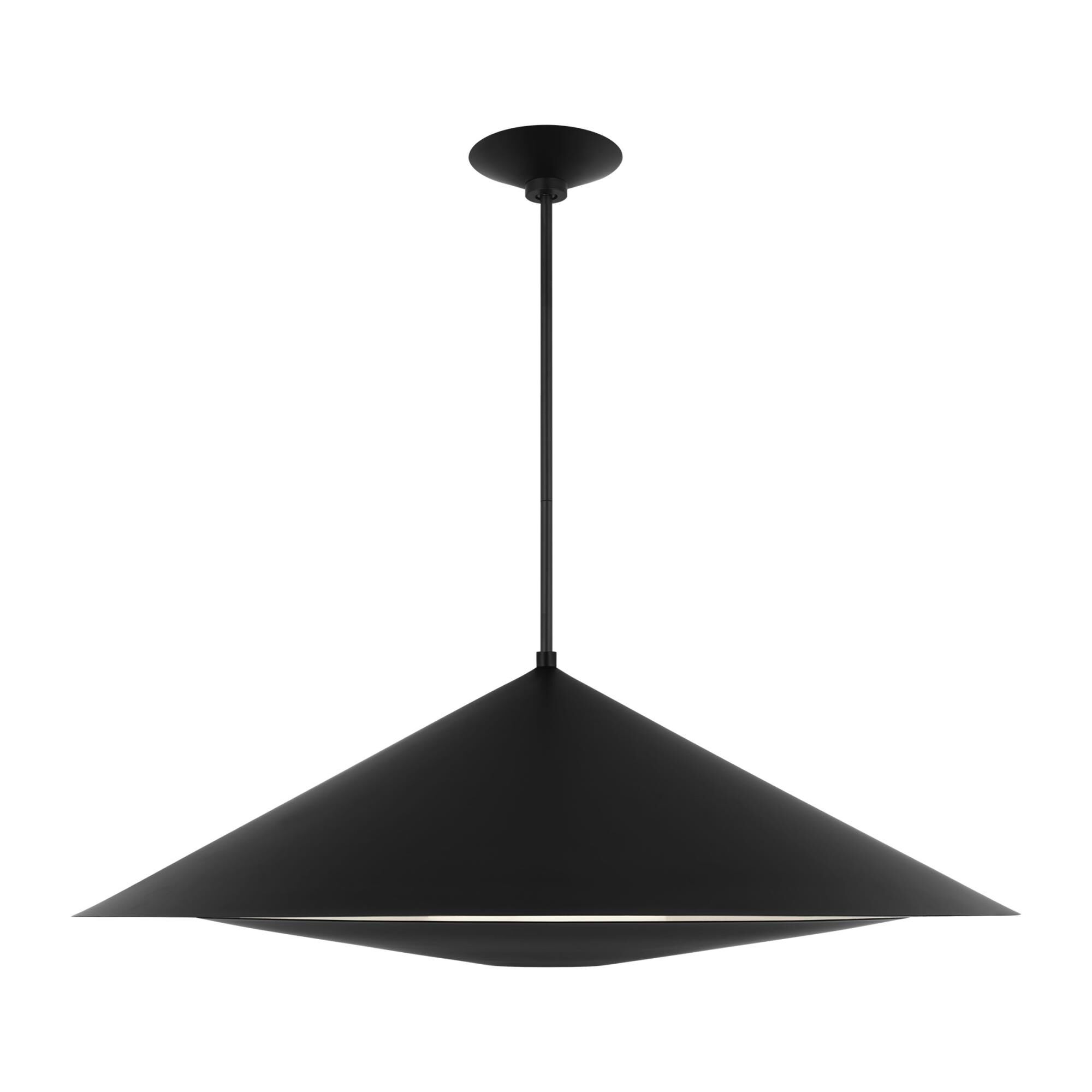 Shown in Midnight Black finish and Sandblast Inside and Clear Outside glass