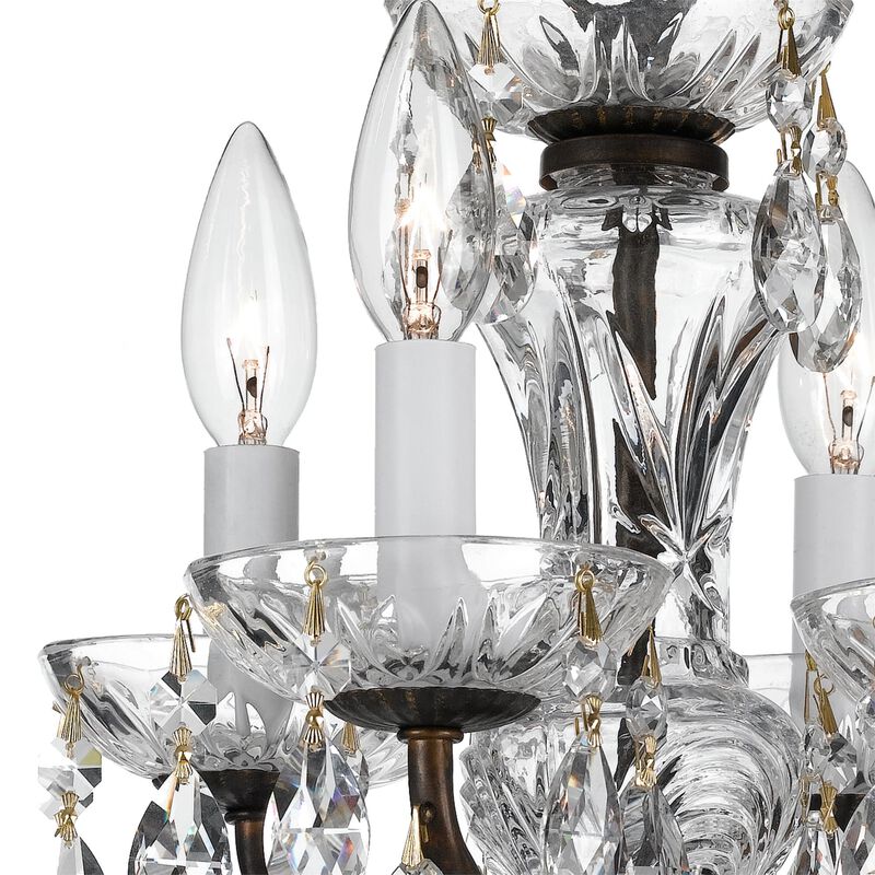 Traditional Crystal 11 Inch Chandelier by Crystorama