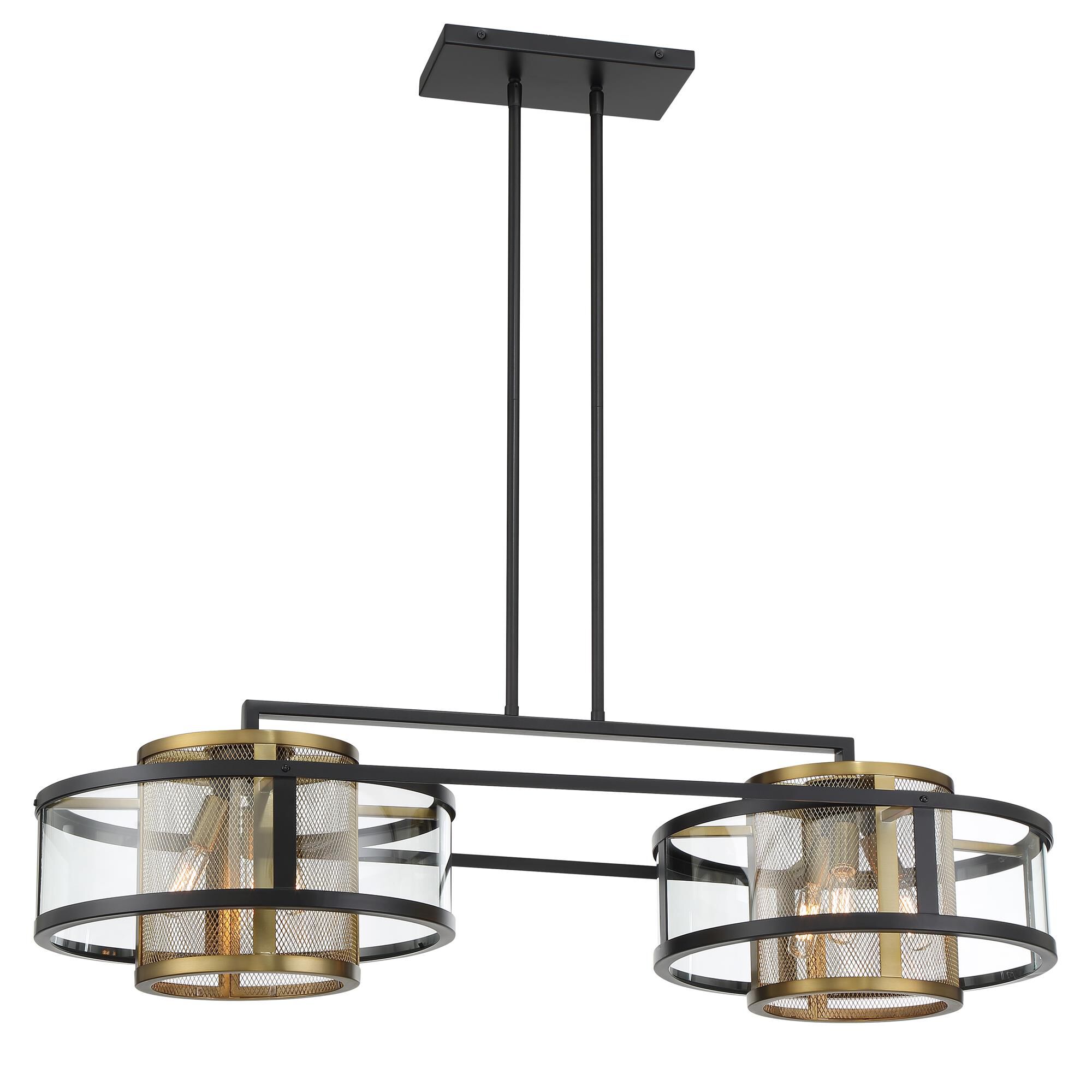 Shown in Coal And Soft Brass finish