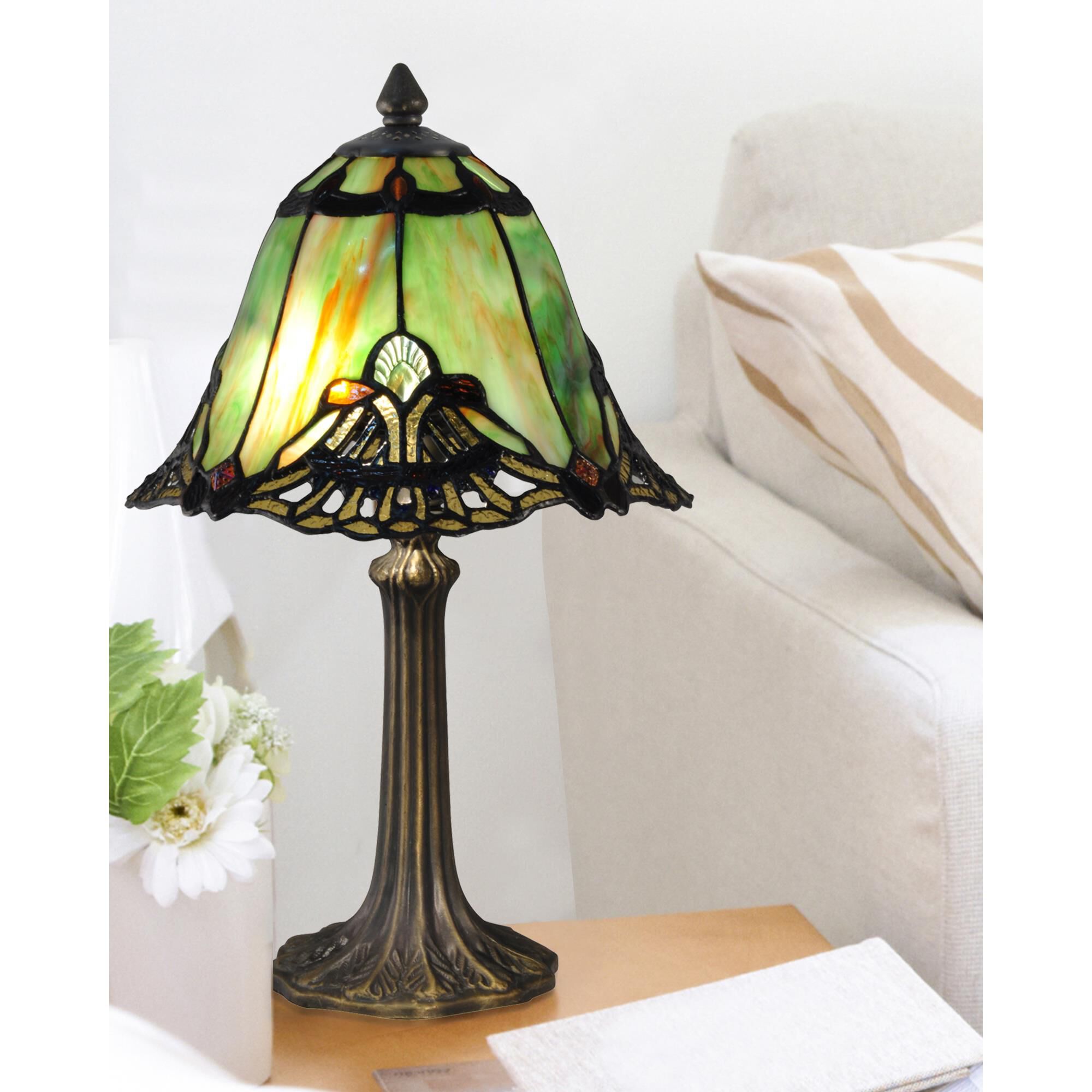Green Haiawa 16 Inch Accent Lamp by Dale Tiffany