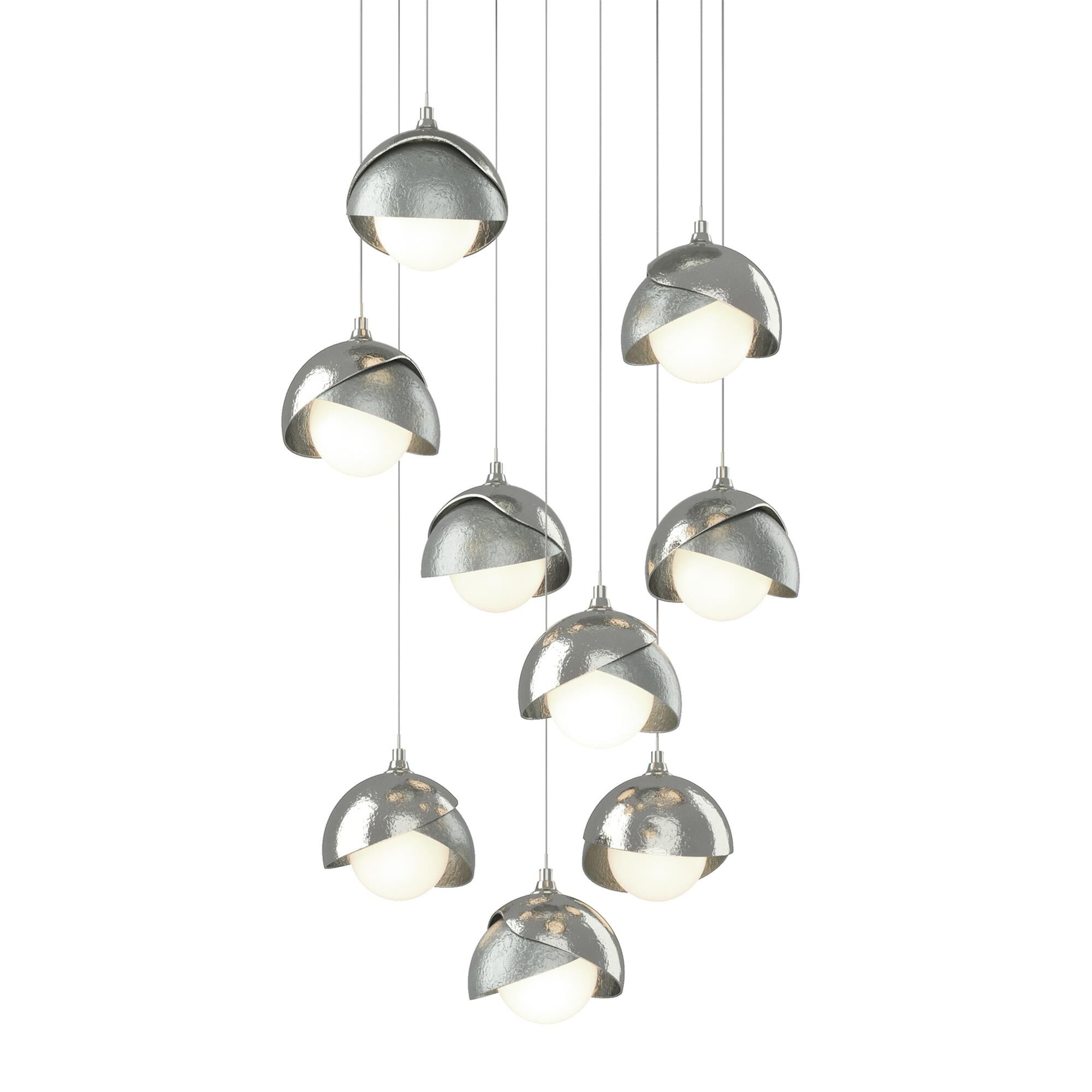 Shown in Sterling finish and Opal glass and Vintage Platinum accent