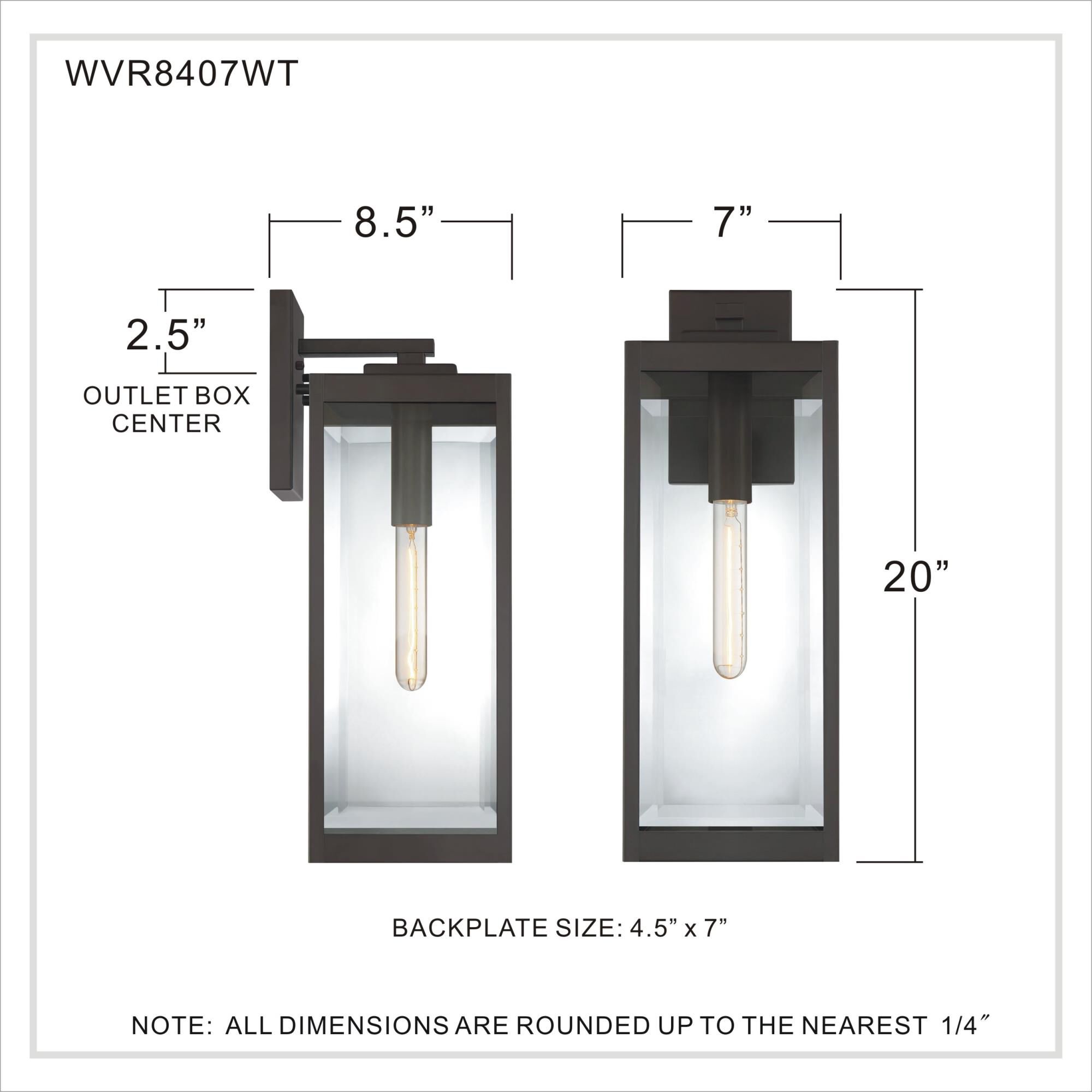Quoizel Westover 20 Inch Tall Outdoor Wall Light
