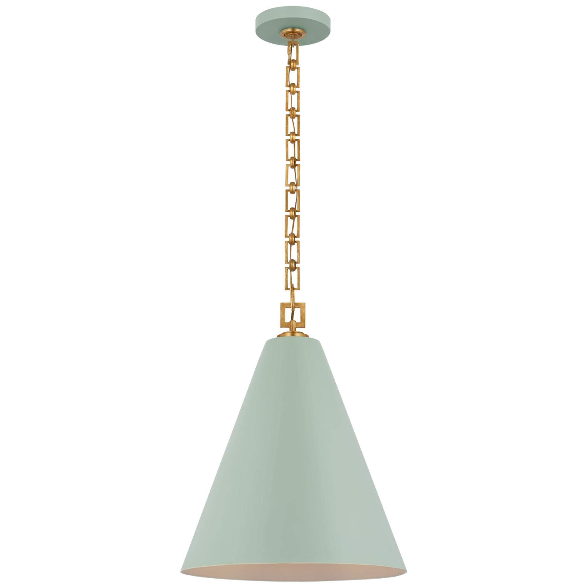 Shown in Pale Blue and Gild finish
