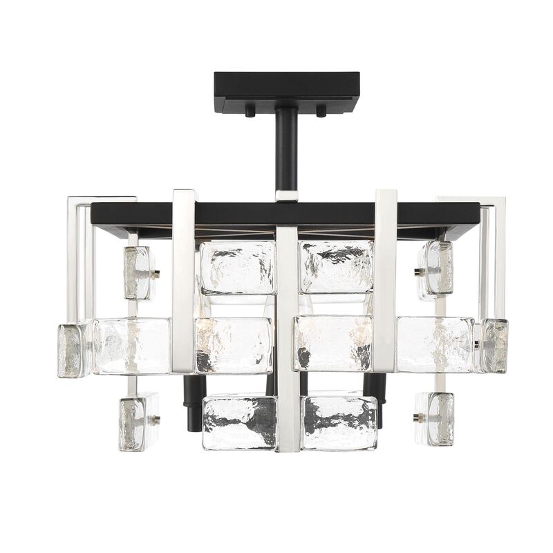Painesdale 9 Inch Semi Flush Mount by Metropolitan Lighting - Clearance