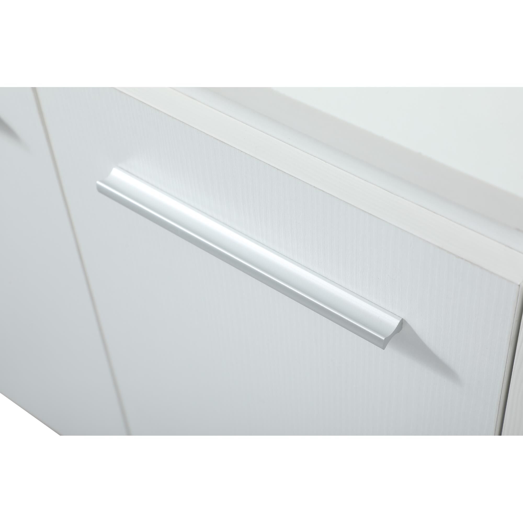 Shown in White finish